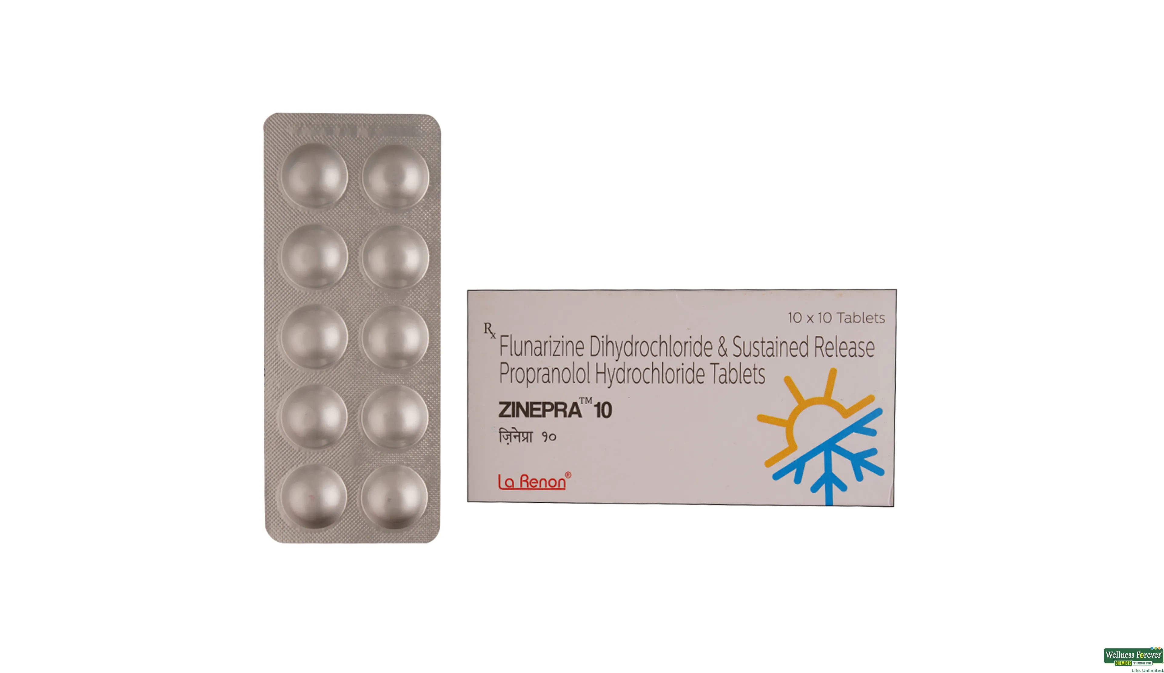 ZINEPRA 10MG 10TAB- 1, 10TAB, 