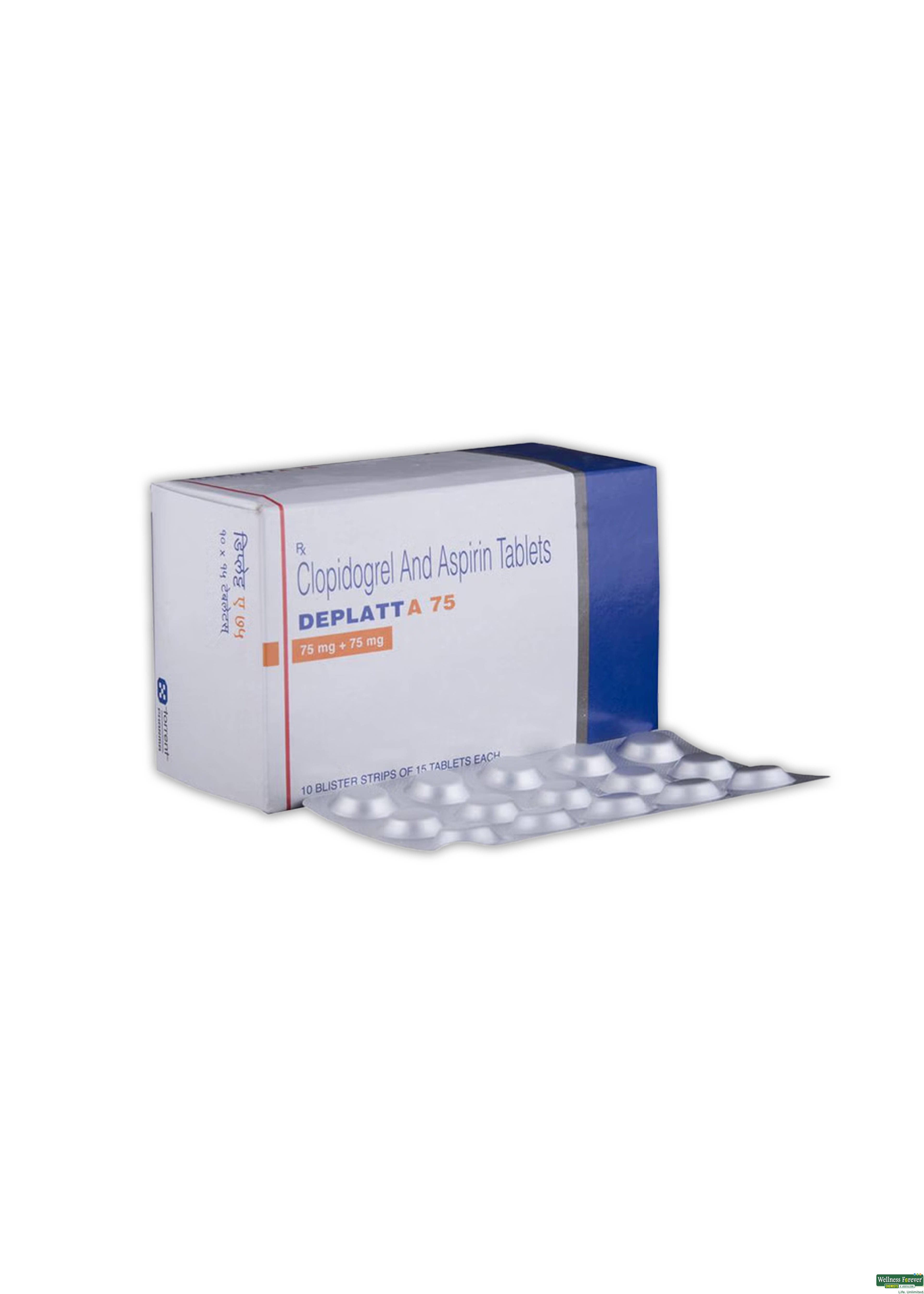 Deplatt-A 75mg 15 Tablets-image