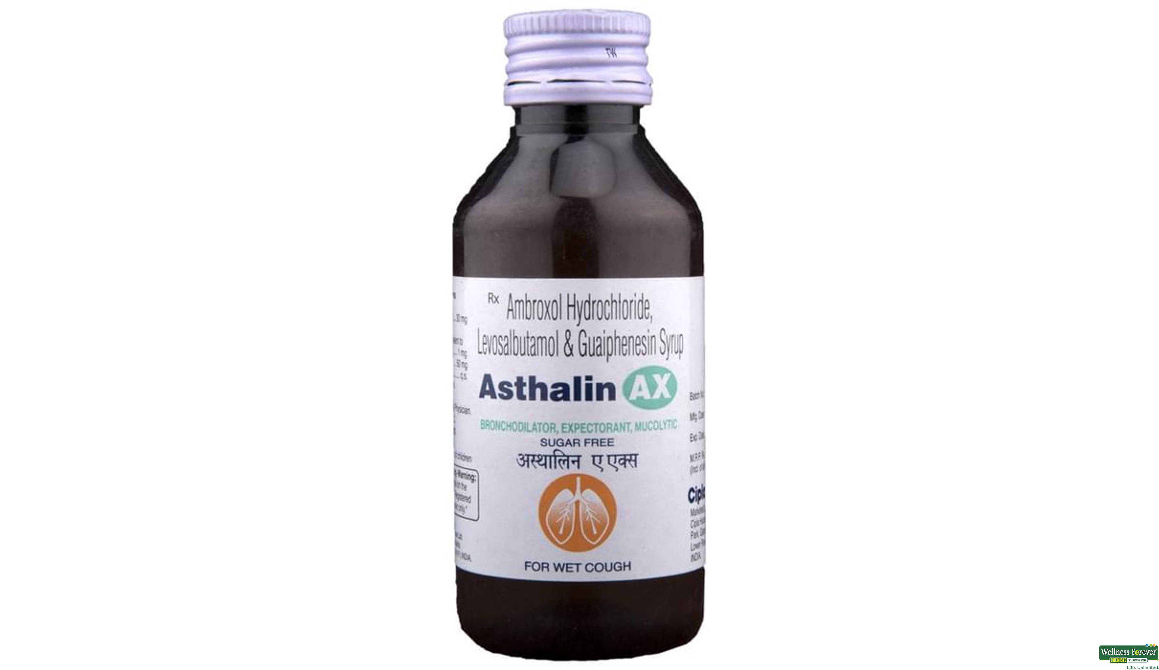 ASTHALIN-AX SYP 100ML- 1, 100ML, 