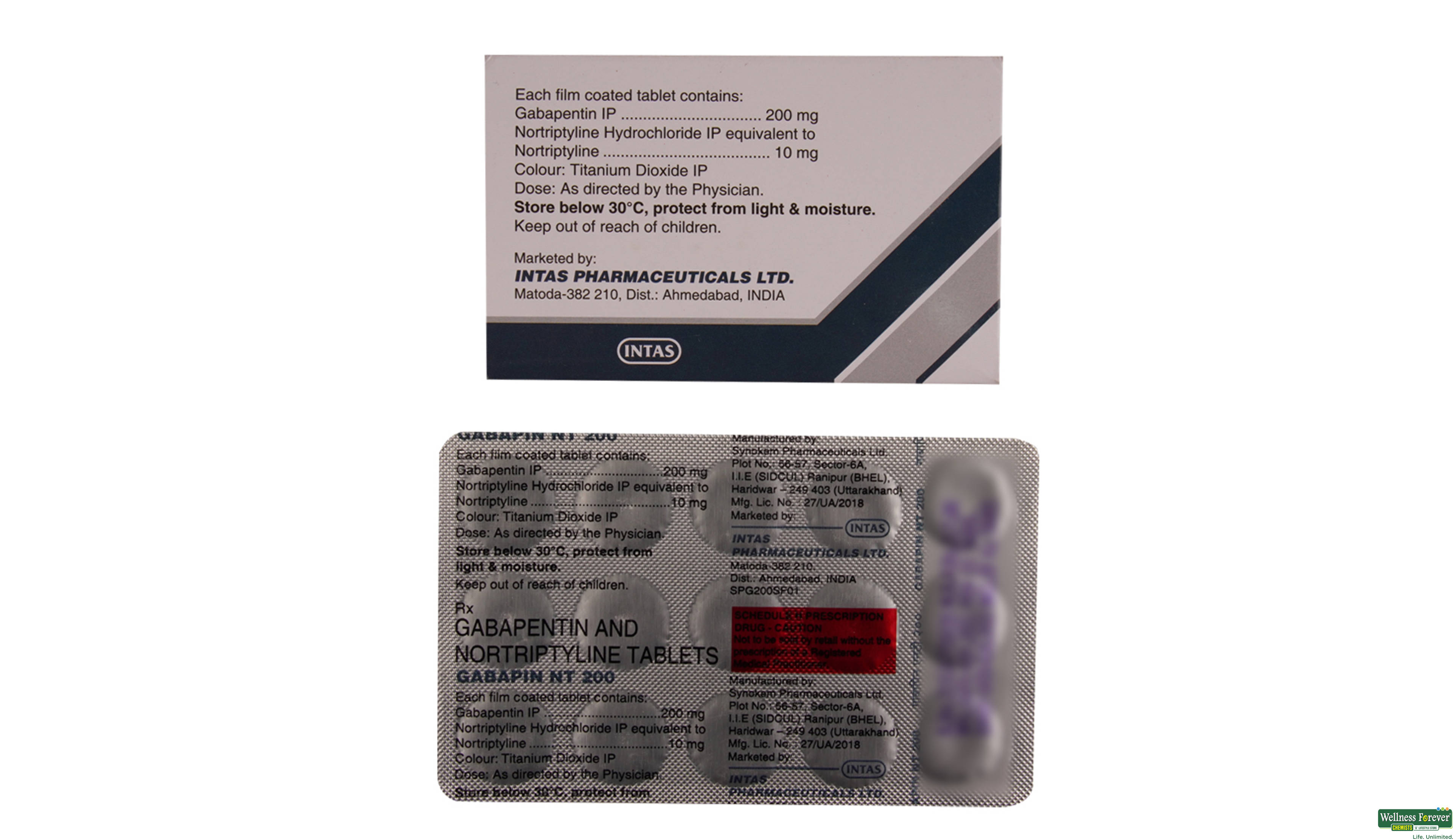 GABAPIN-NT 100MG 15TAB- 2, 15TAB, 