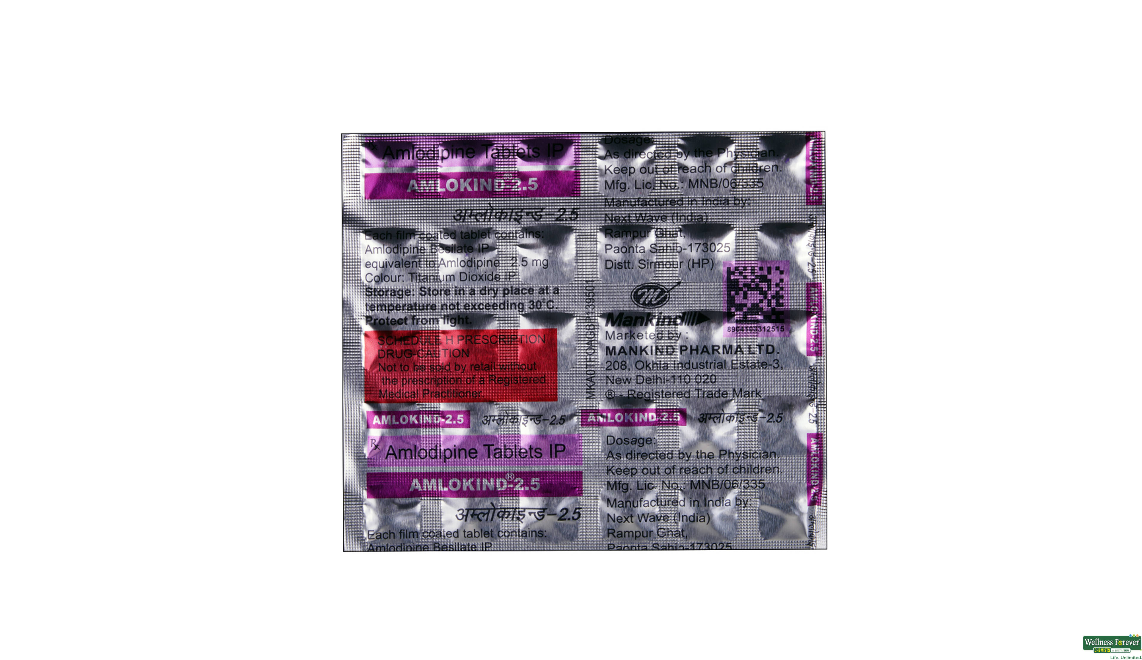 AMLOKIND 2.5MG 30TAB- 1, 30TAB, 