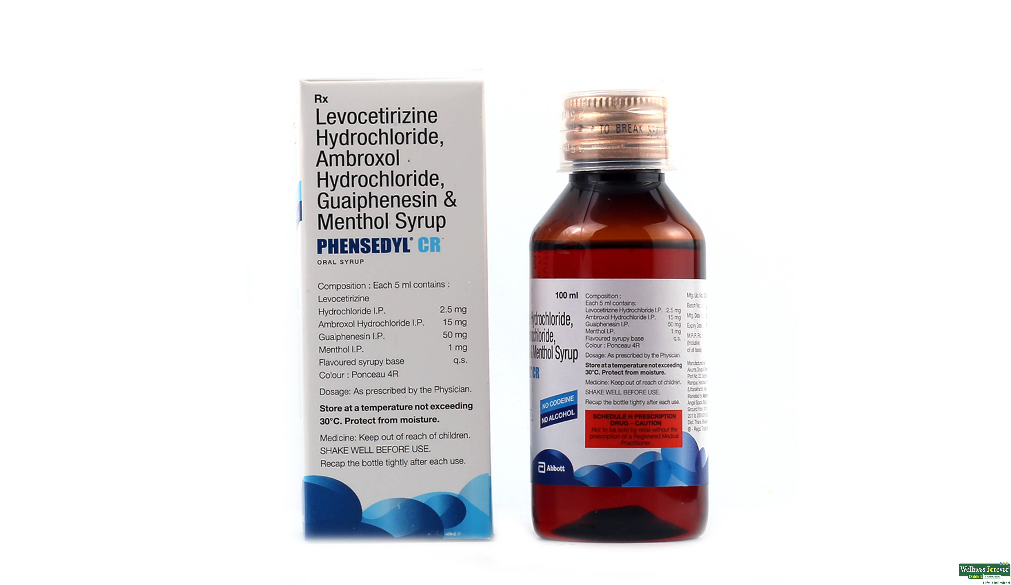 PHENSEDYL-CR SYP 100ML- 2, 100ML, 