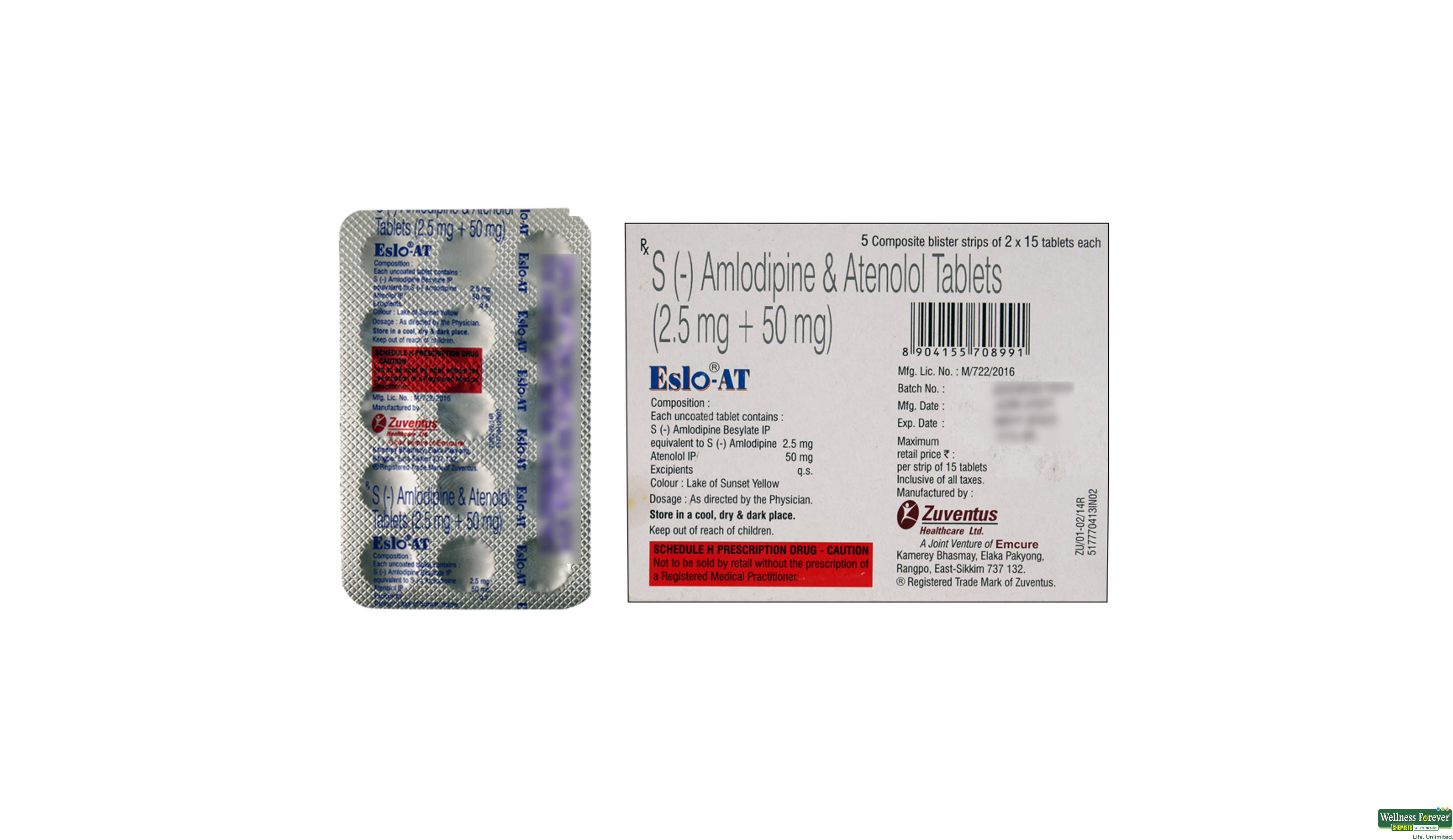 ESLO-AT 2.5MG 15TAB- 2, 15TAB, 