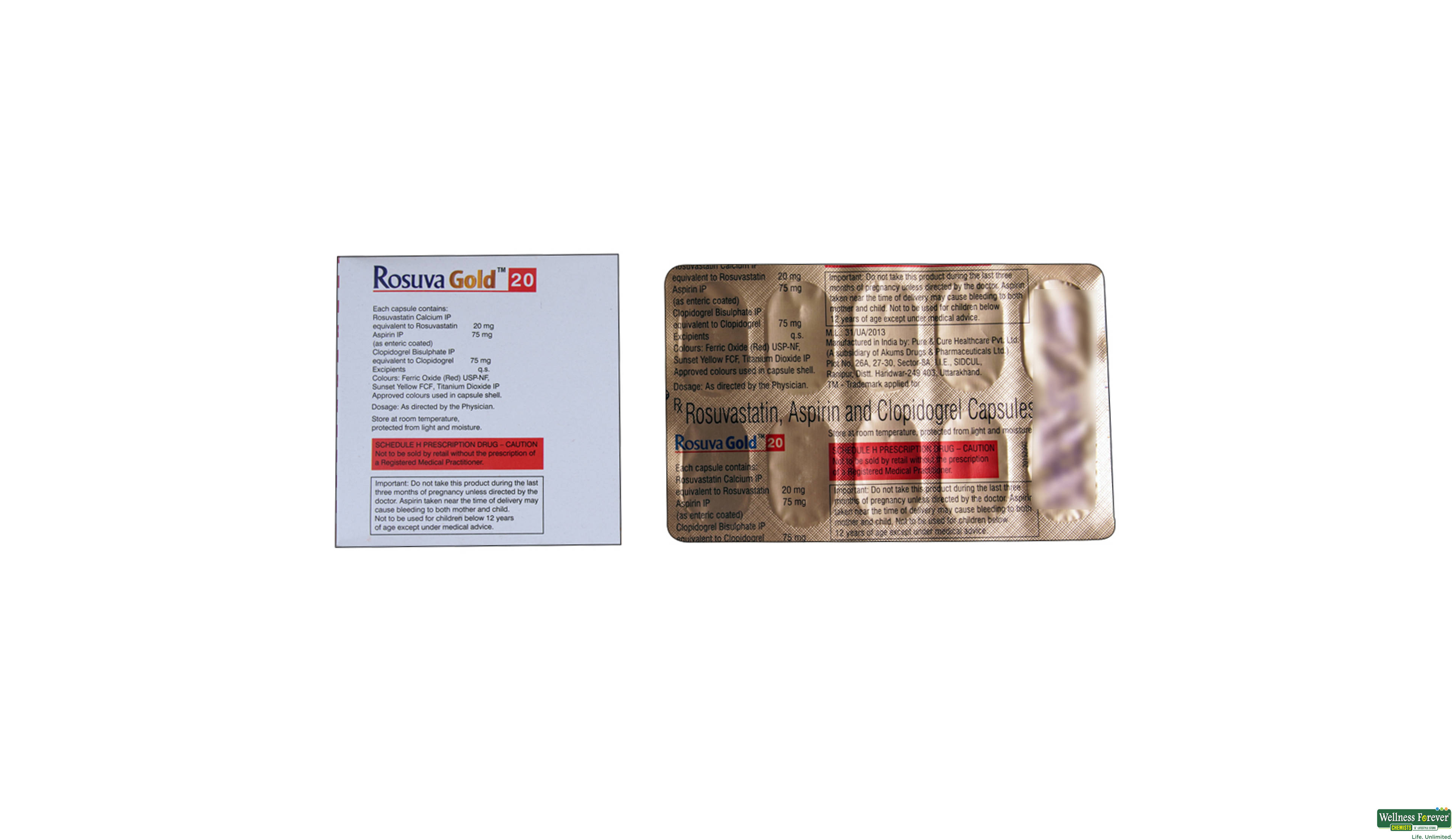 ROSUVA-GOLD 20MG 10CAP- 2, 10CAP, 
