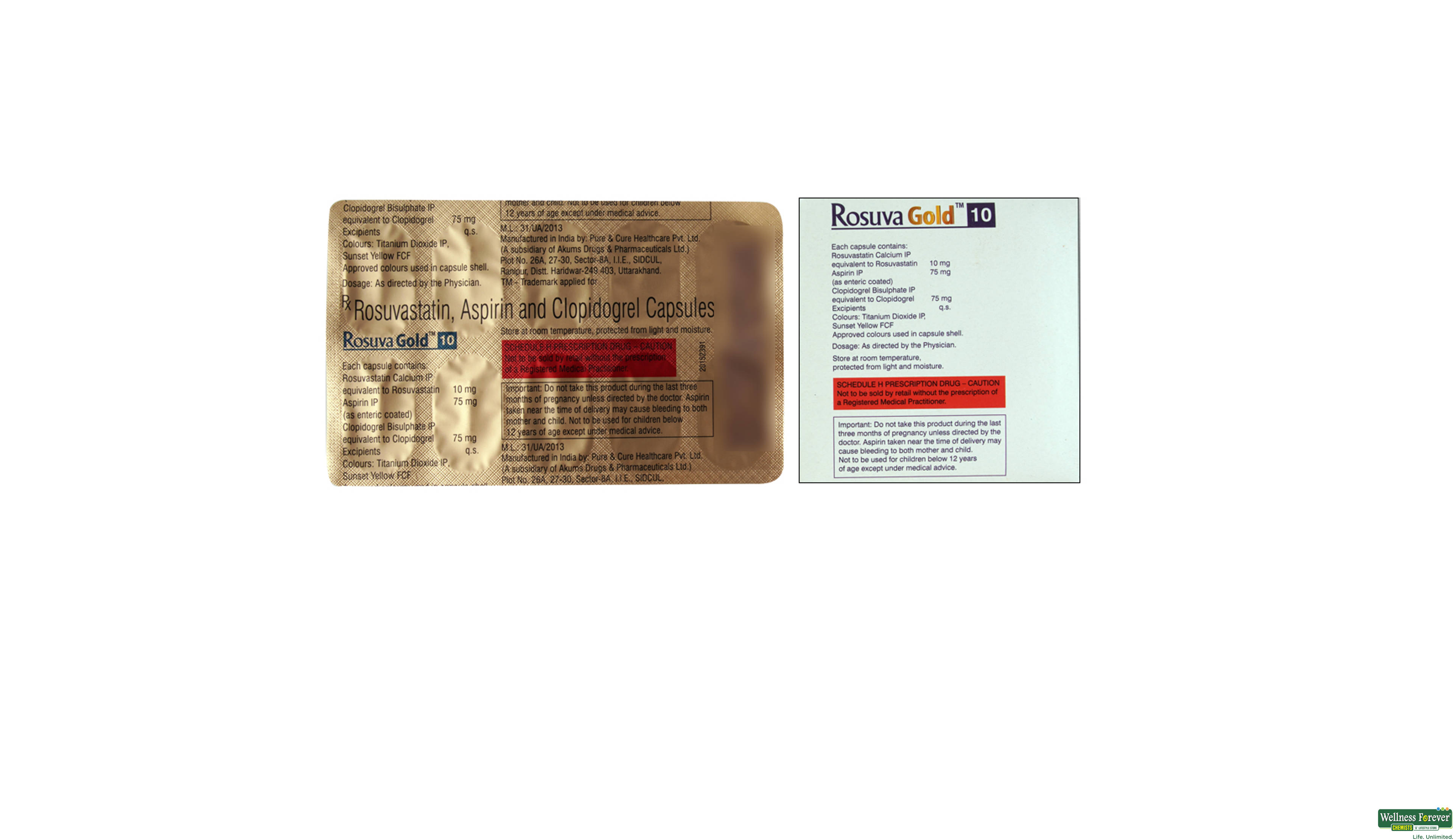 ROSUVA-GOLD 10MG 10CAP- 2, 10CAP, 