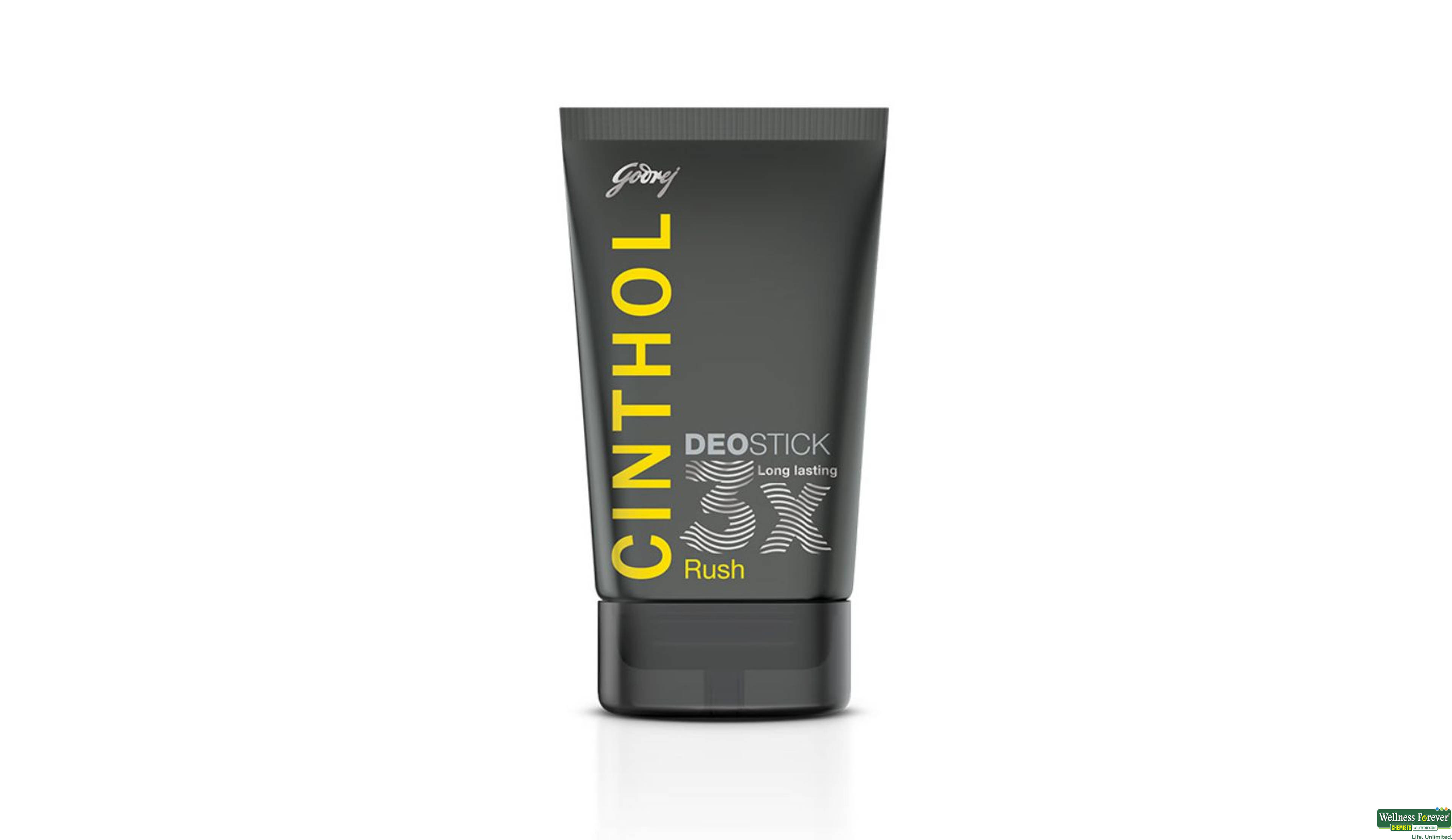 CINTHOL DEO STICK MEN RUSH 40GM- 1, 40GM, 