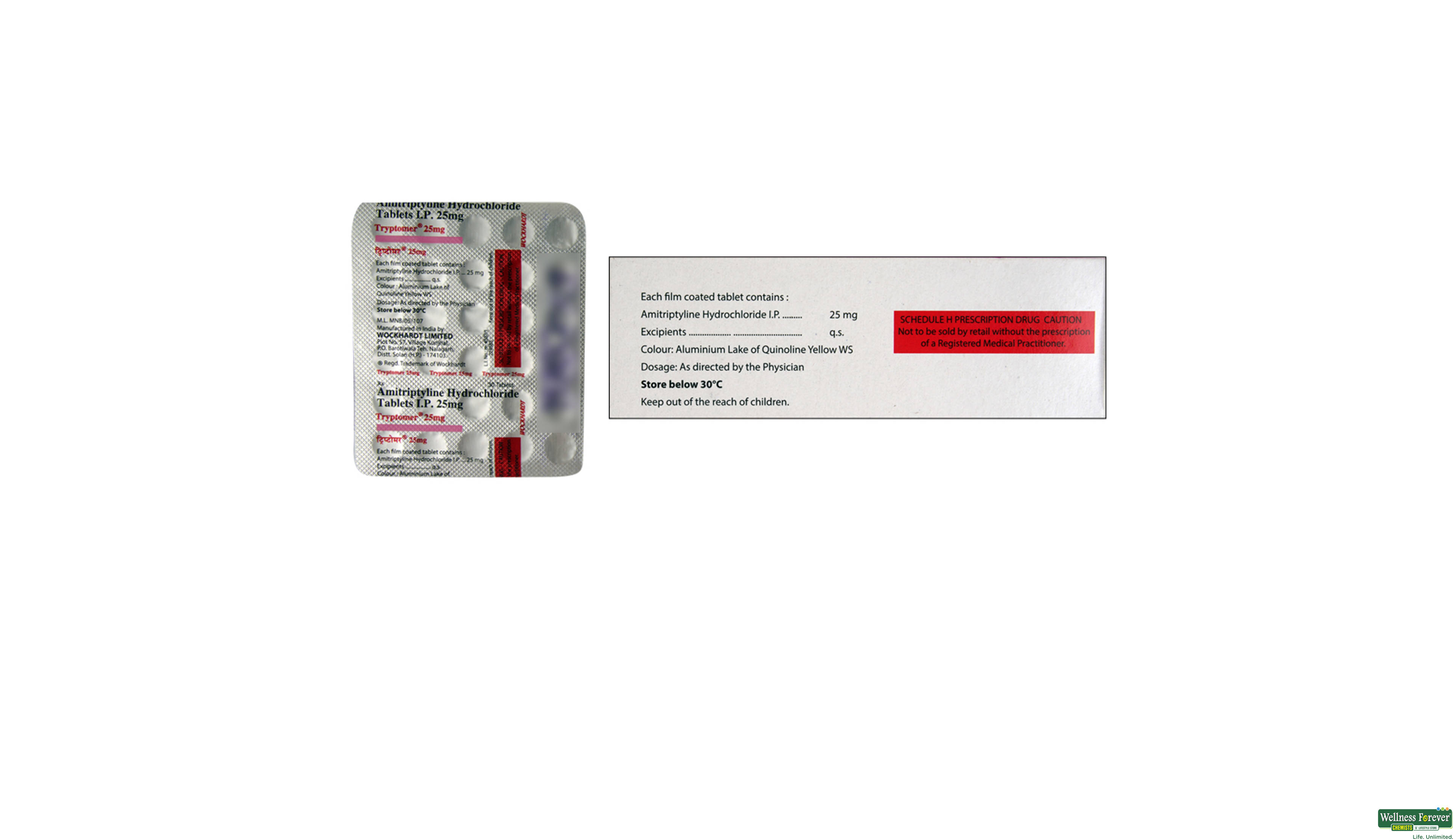 TRYPTOMER 25MG 30TAB- 2, 30TAB, 