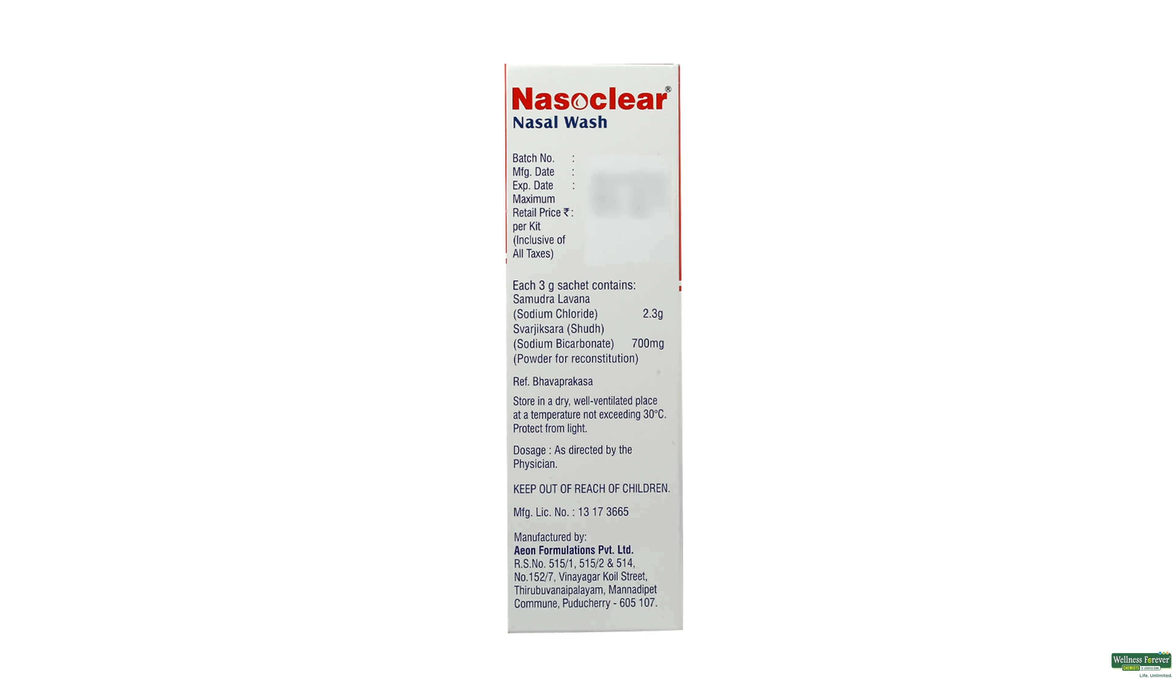 NASOCLEAR NASAL WASH KIT- 2, 1PC, 