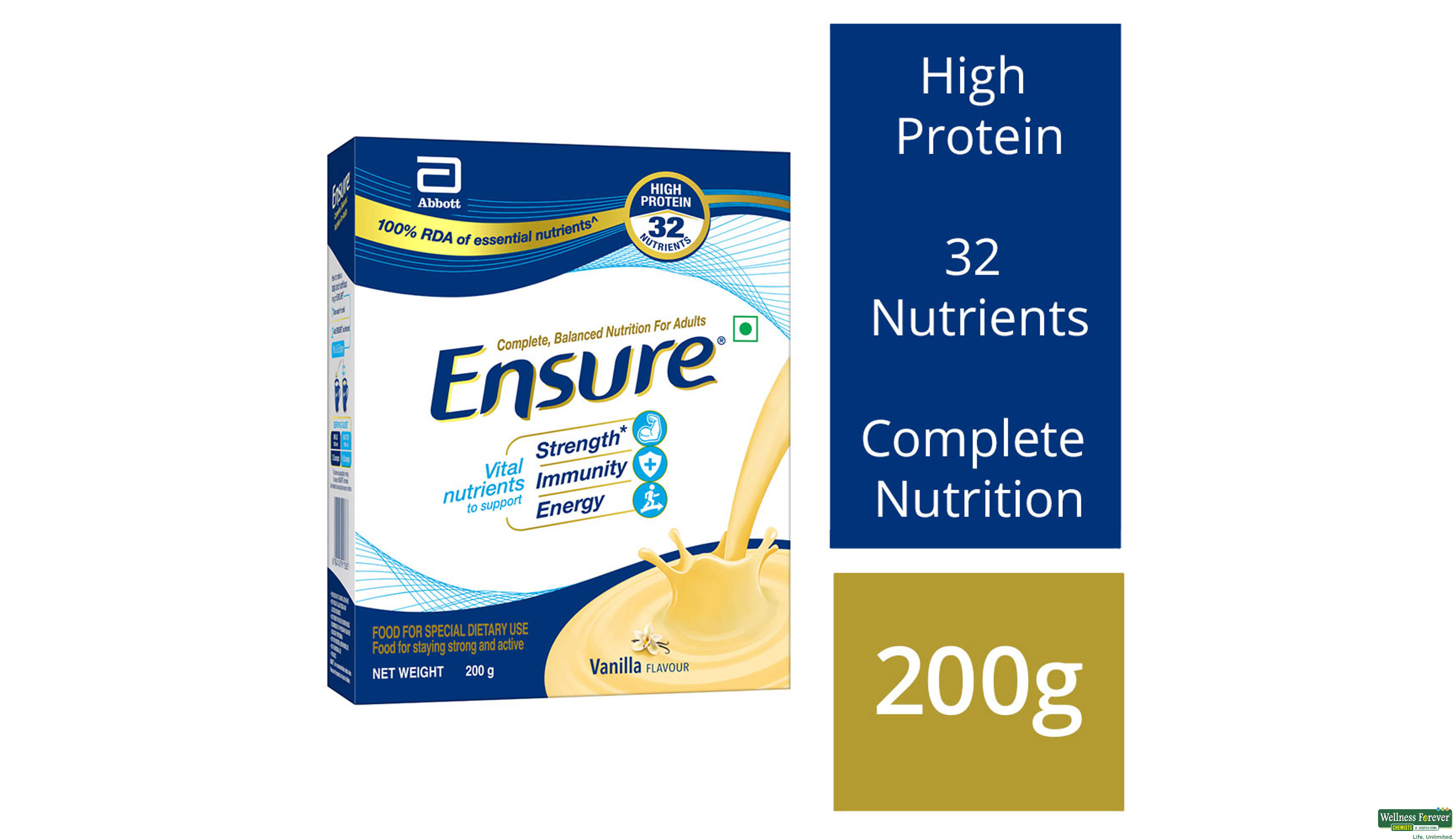 ENSURE VANILA PWDR 200GM- 1, 200GM, 