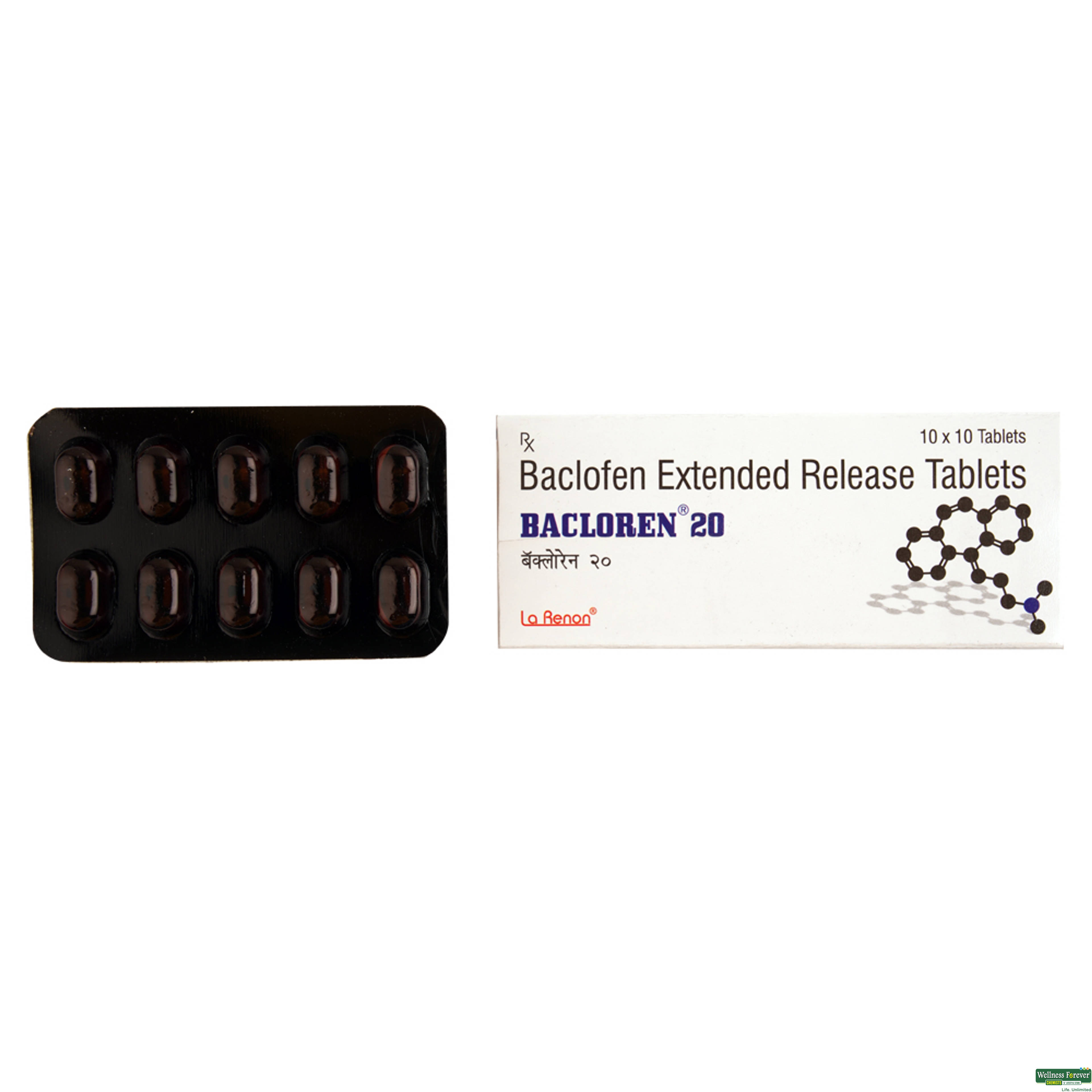 Bacloren 20mg 10 Tablets-image