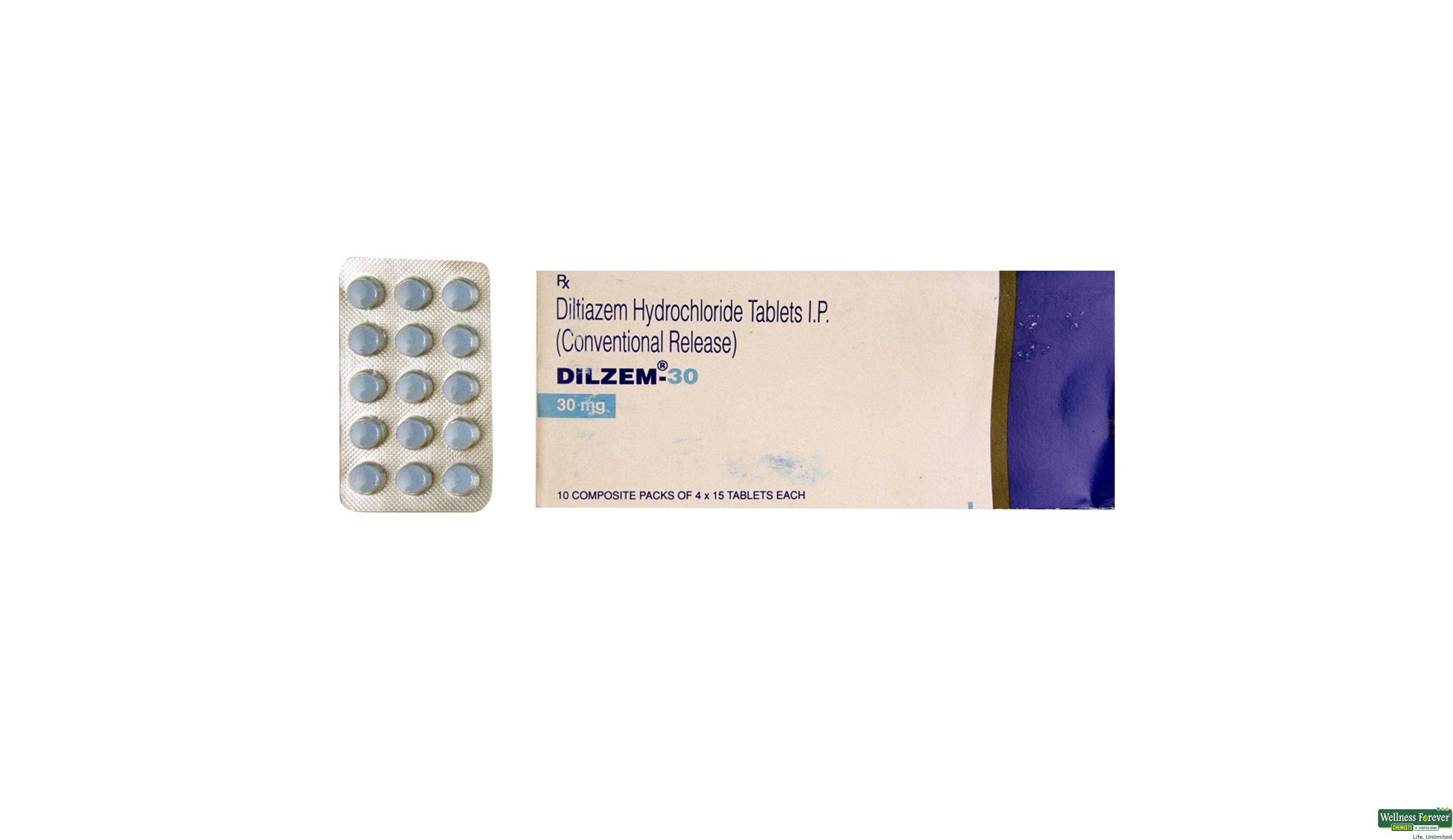 DILZEM 30MG 15TAB- 1, 15TAB, 
