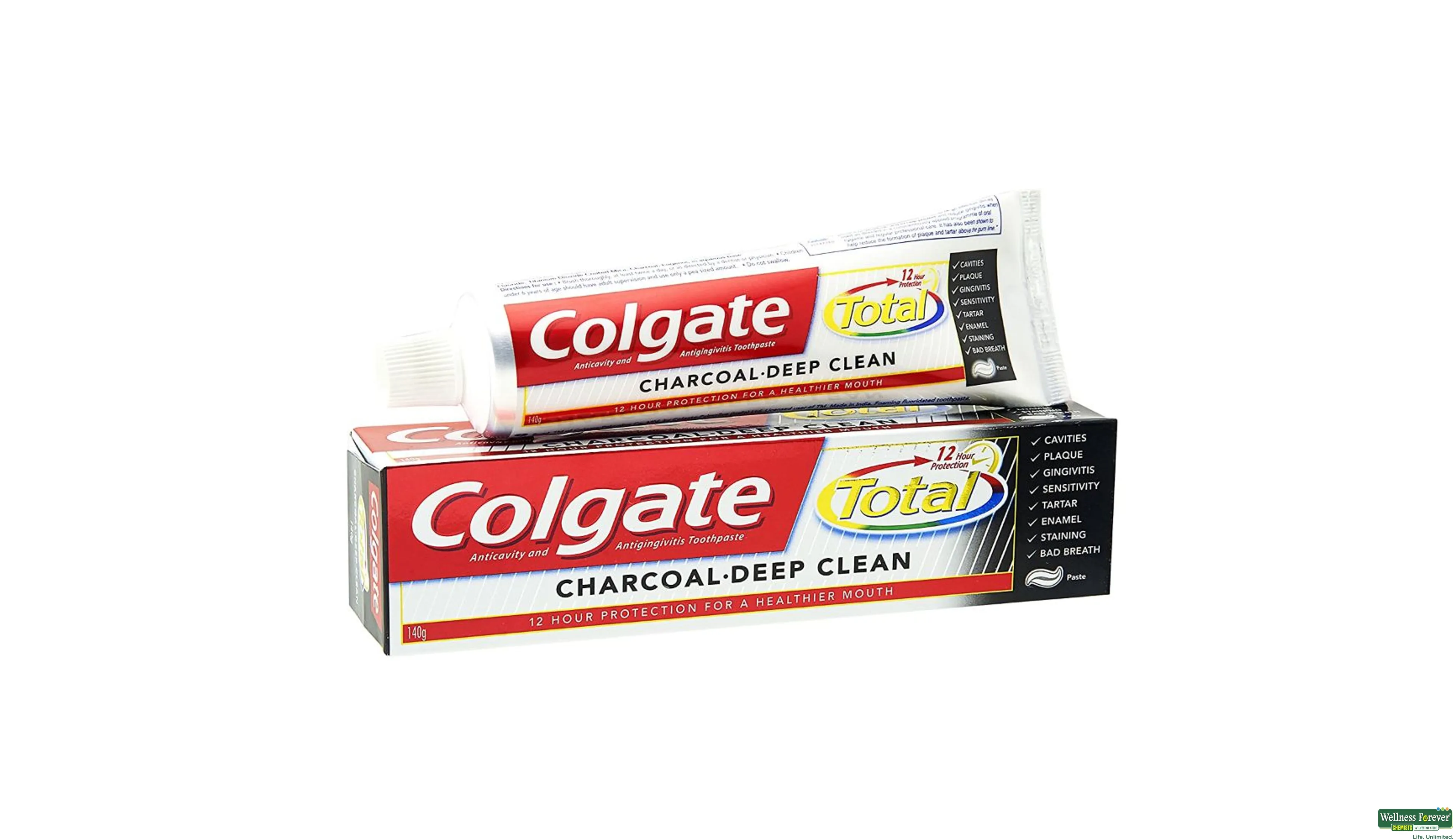 COLG T/PASTE TOTAL CHARCOAL 70GM- 1, 70GM, 