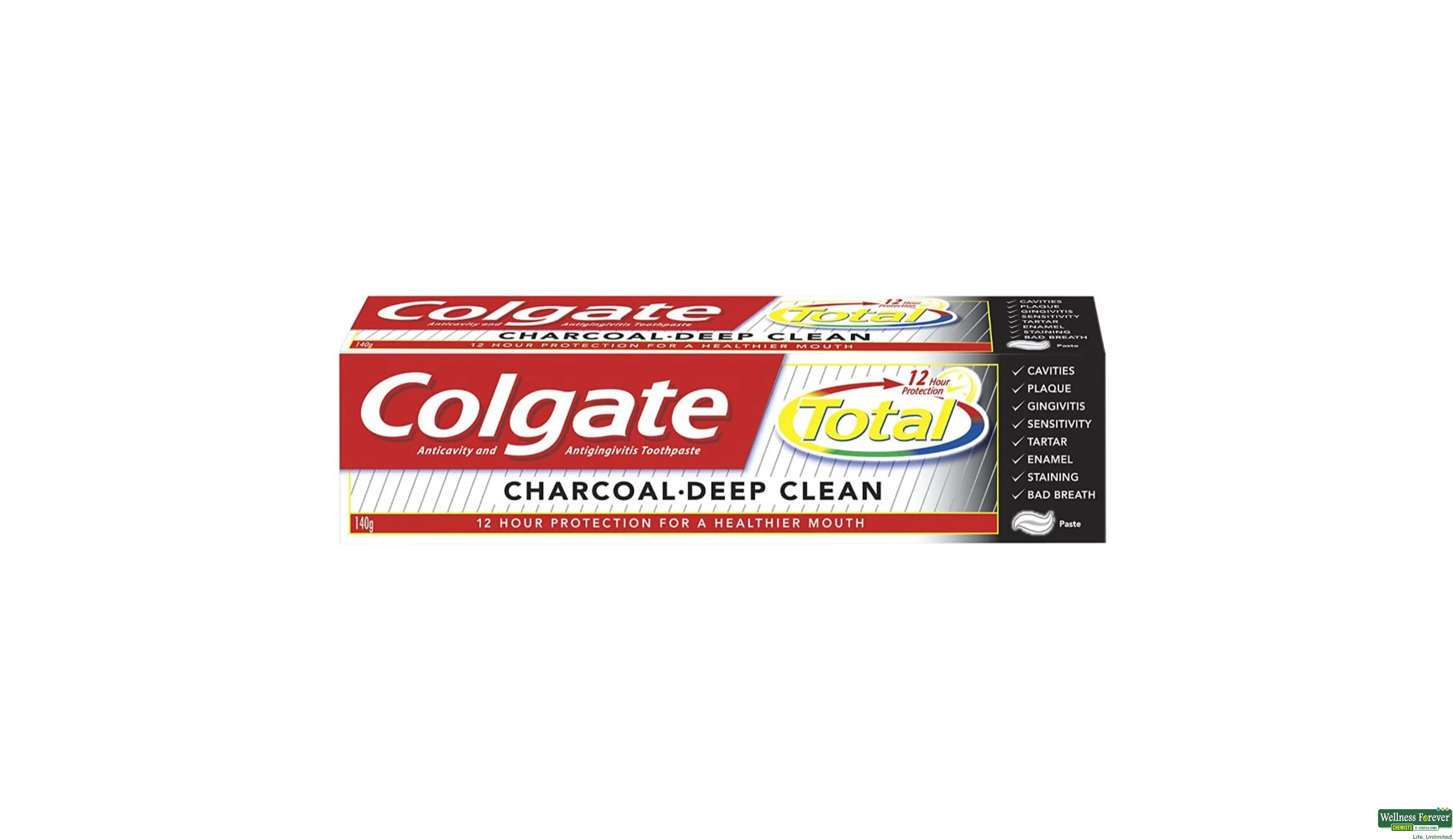 COLG T/PASTE TOTAL CHARCOAL 70GM- 2, 70GM, 