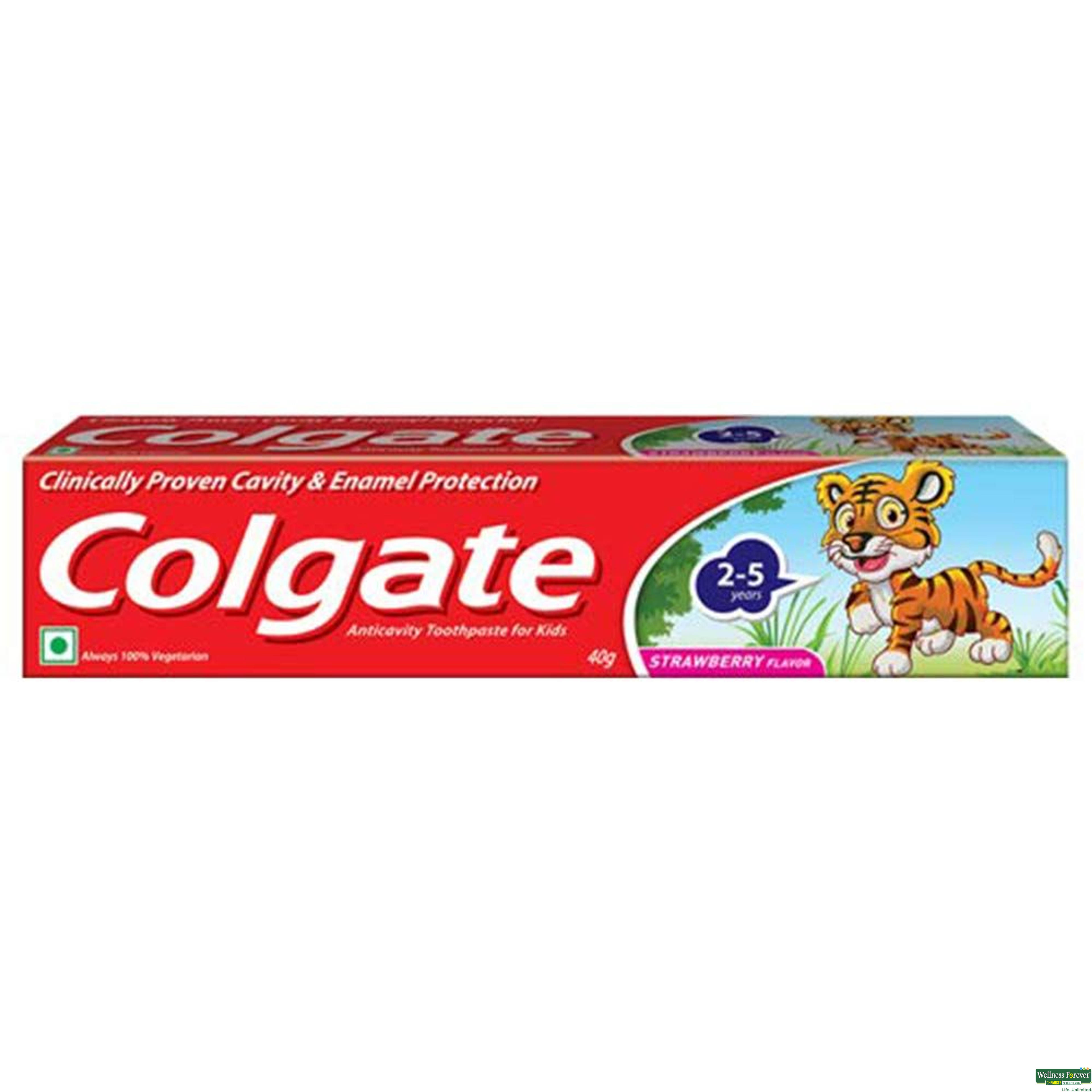 COLG T/PASTE KIDS STRAWBERRY 40GM-image