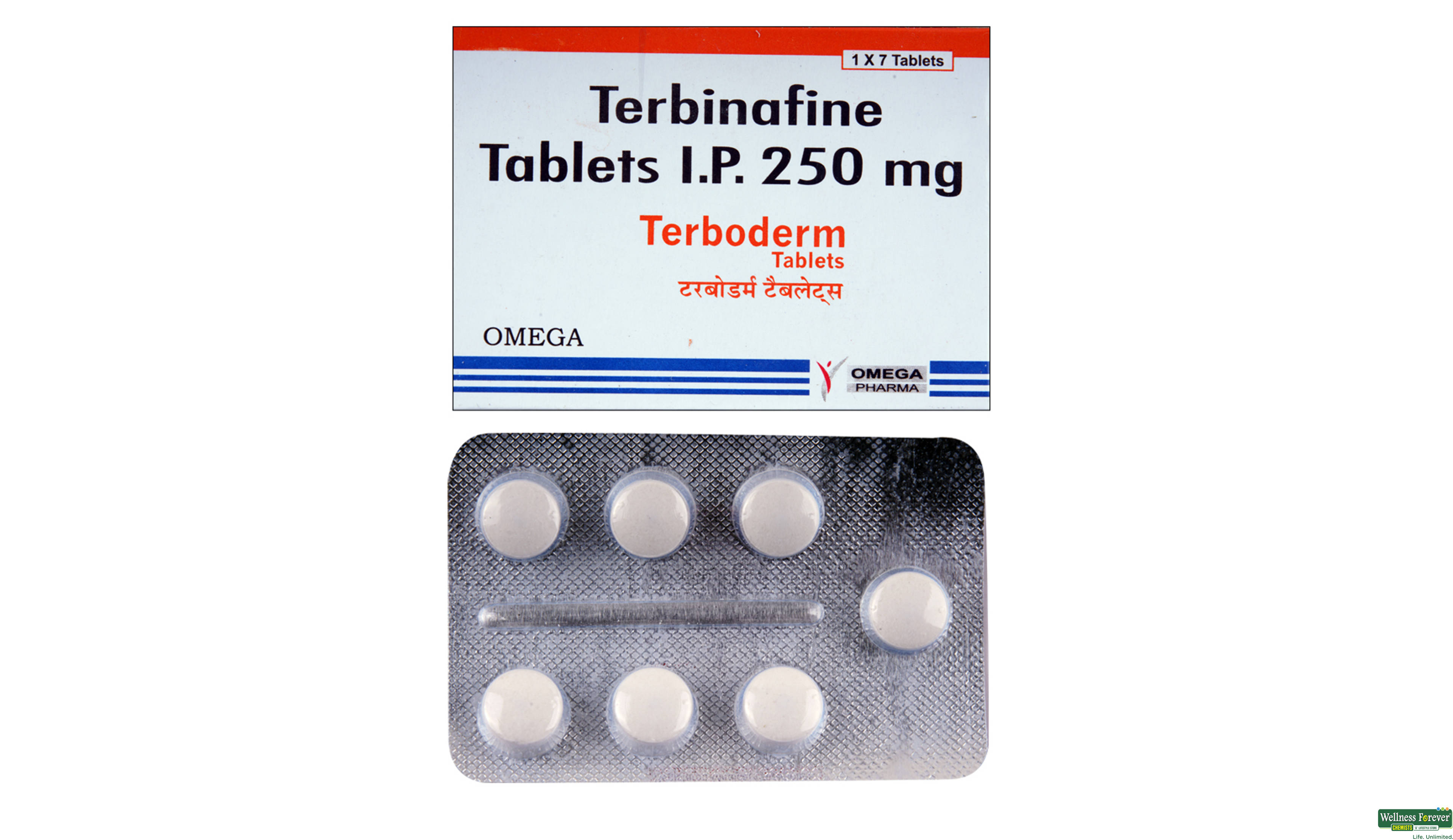 TERBODERM 250MG 7TAB- 1, 7TAB, null