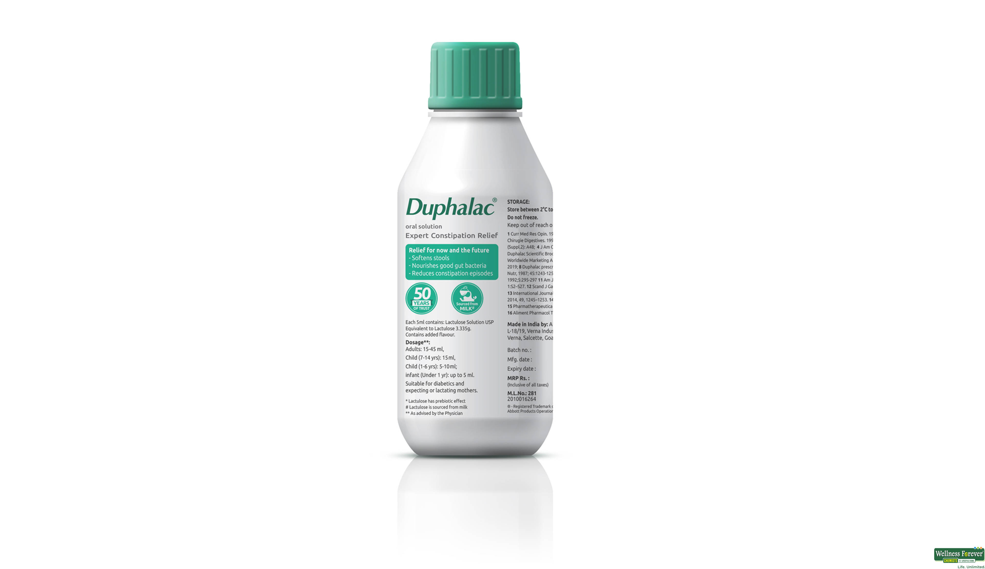 DUPHALAC SYP 250ML- 2, 250ML, •Encourages Regular Bowel Movements: Helps keep your digestive system running smoothly.

•Softens Stools: Makes it easier and more comfortable to pass stools.

•Gentle Formula: Suitable for everyday use without leading to dependency.
