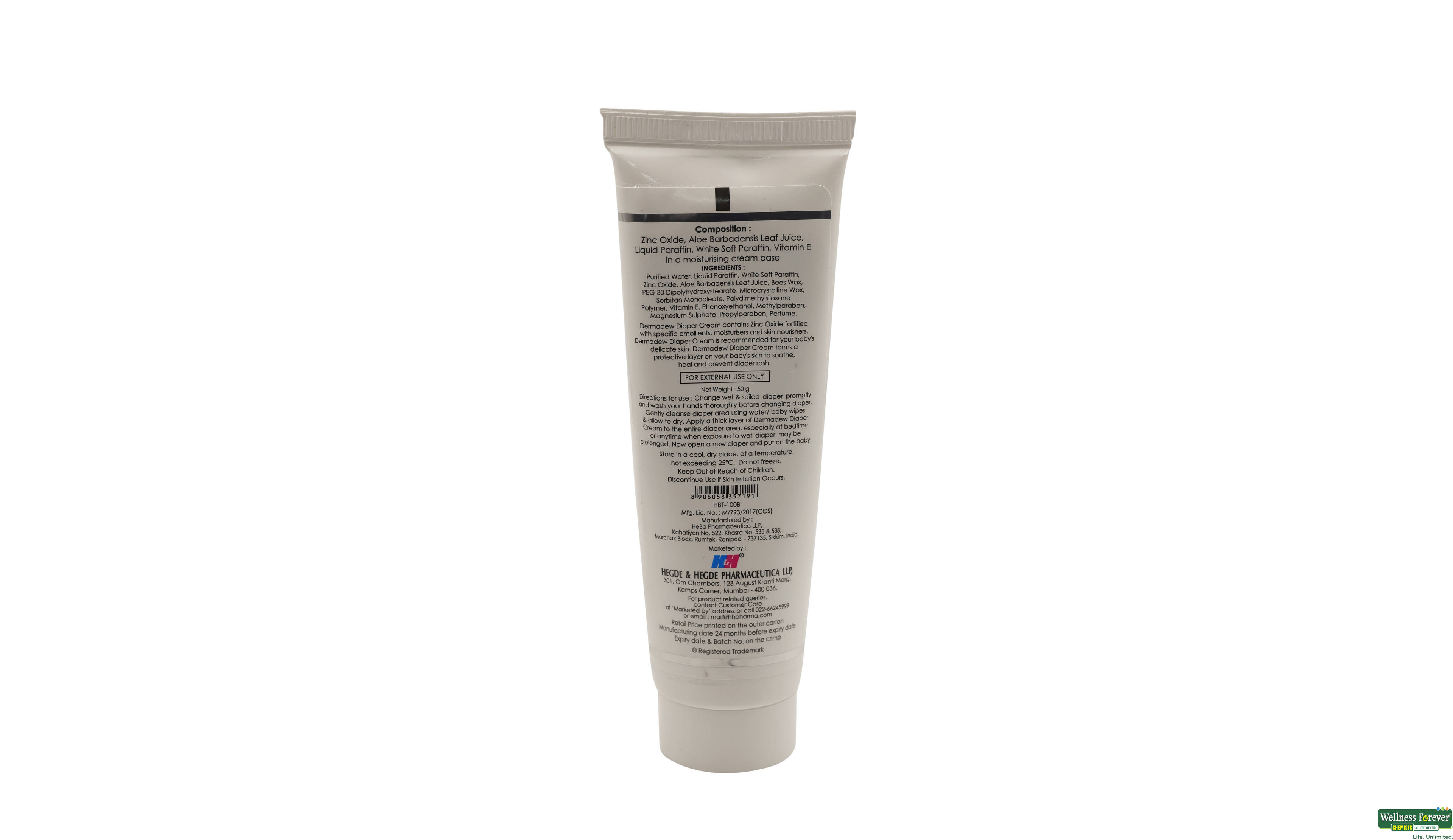 DERMADEW DIAPER CREAM 50GM- 2, 50GM, 