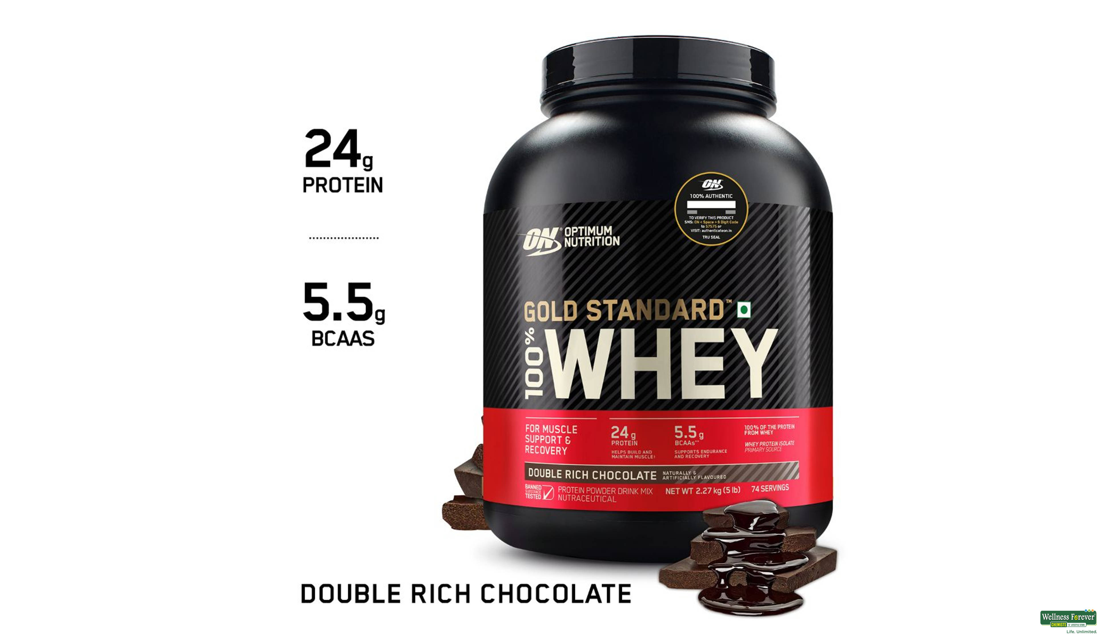 ON WHEY GOLD STANDARD 100% D R CHOC 5LBS- 10, 5LBS, 