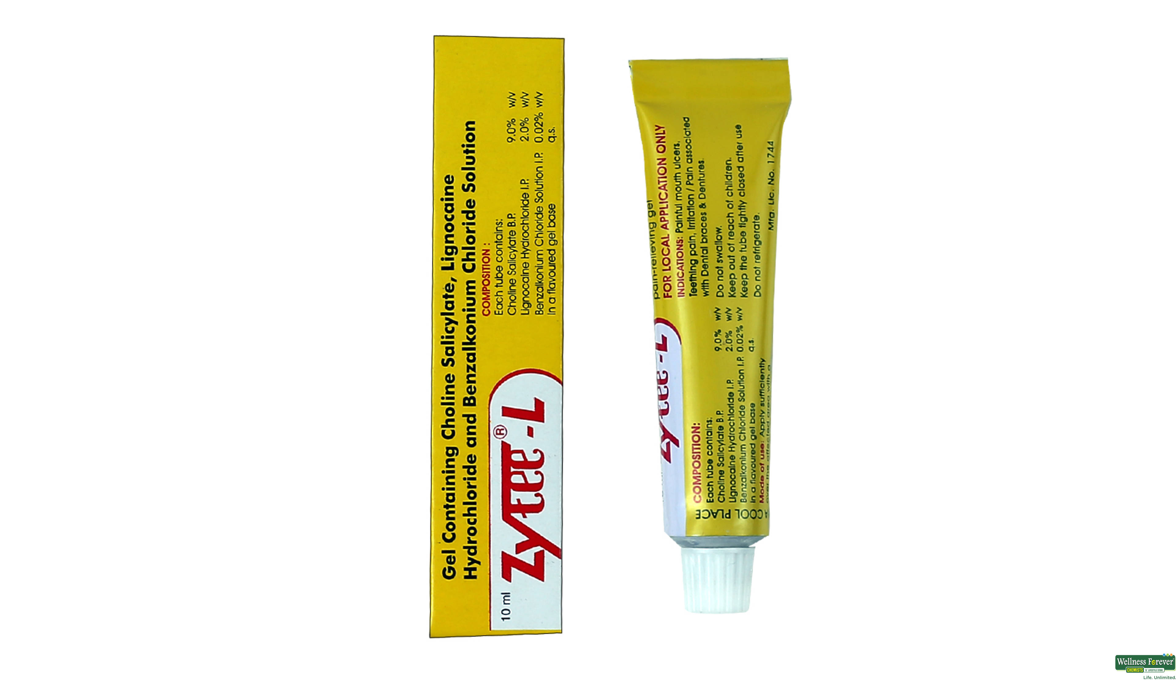 ZYTEE-L GEL 10ML- 2, 10ML, 