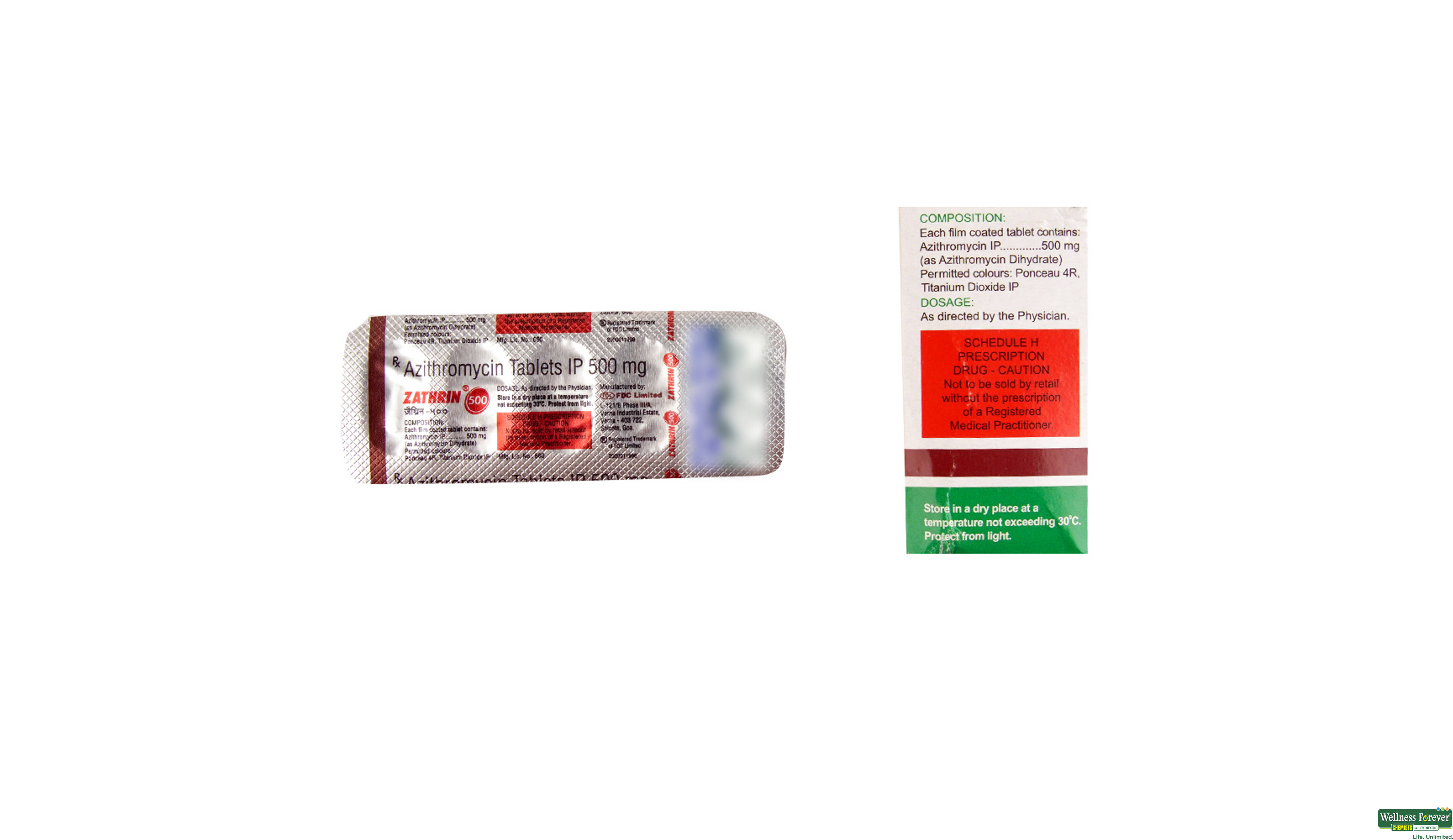 ZATHRIN 500MG 5TAB- 2, 5TAB, 