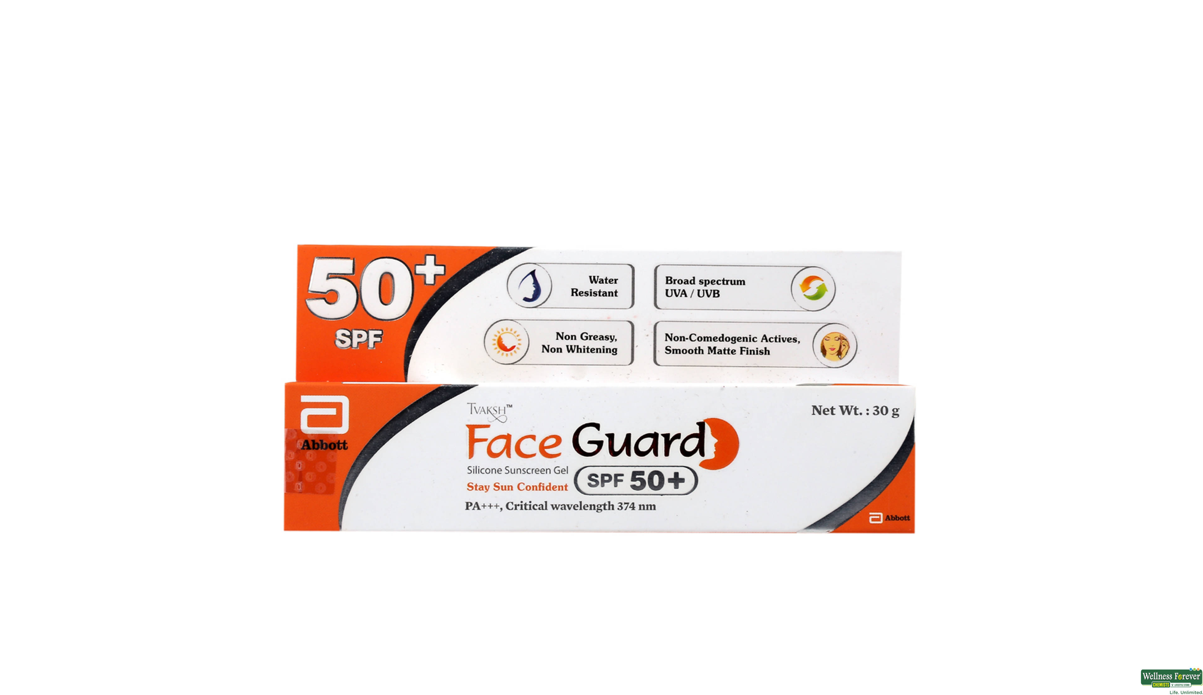 FACE GUARD SPF50 SUNSCREEN GEL 30GM- 1, 30GM, 