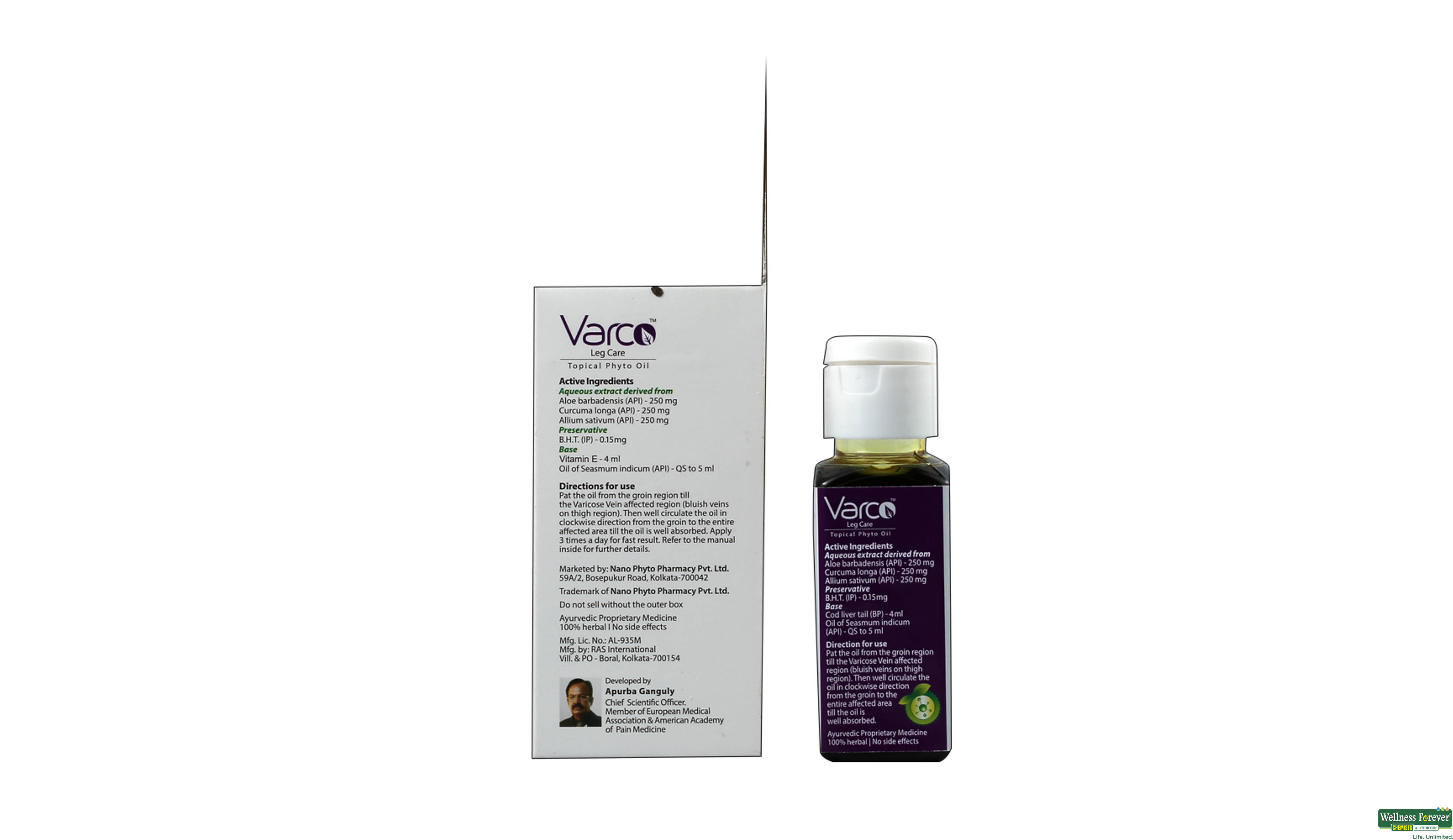 VARCO LEG CARE OIL 60ML- 2, 60ML, 