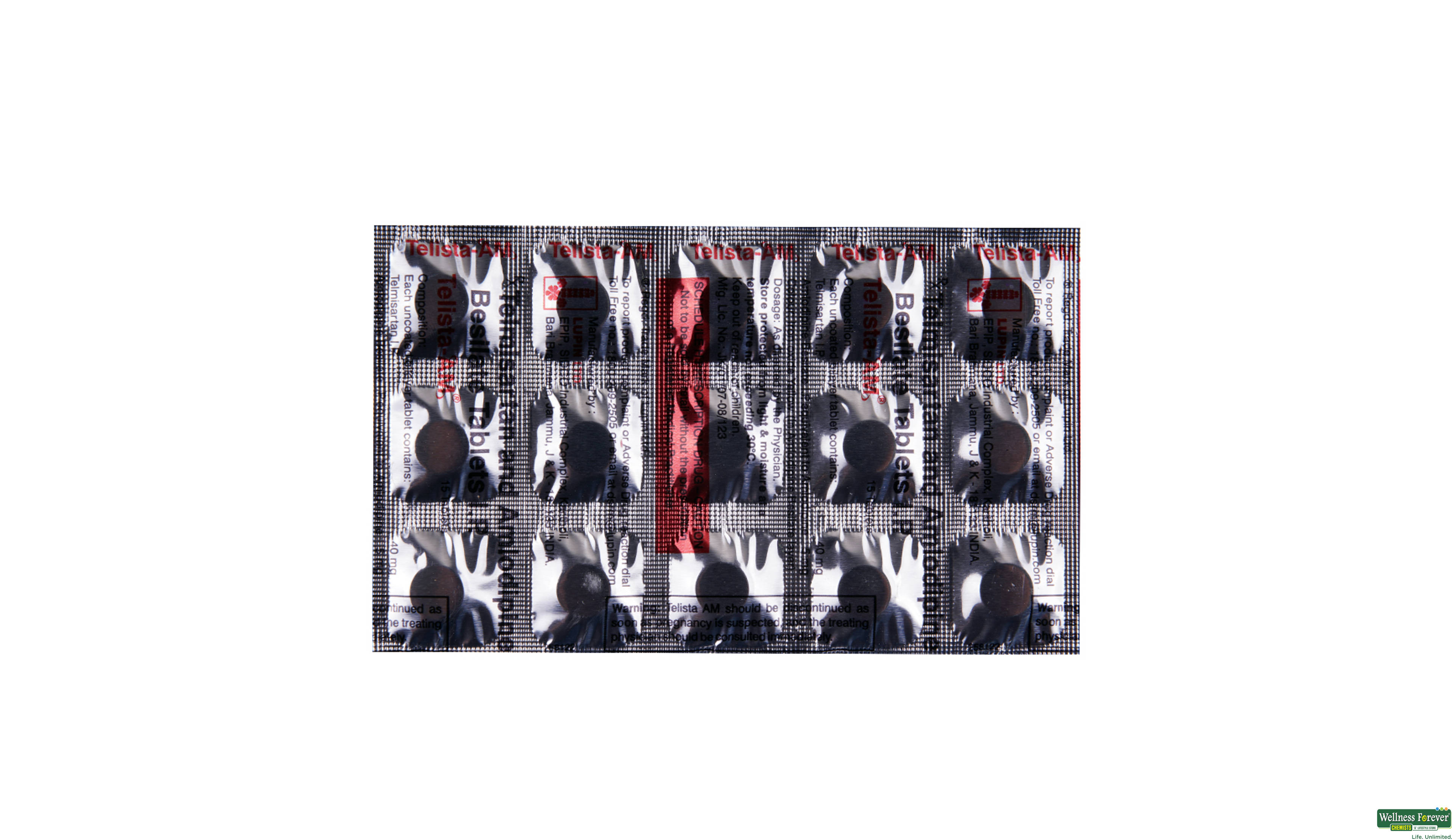 TELISTA-AM 40MG 15TAB- 1, 15TAB, 