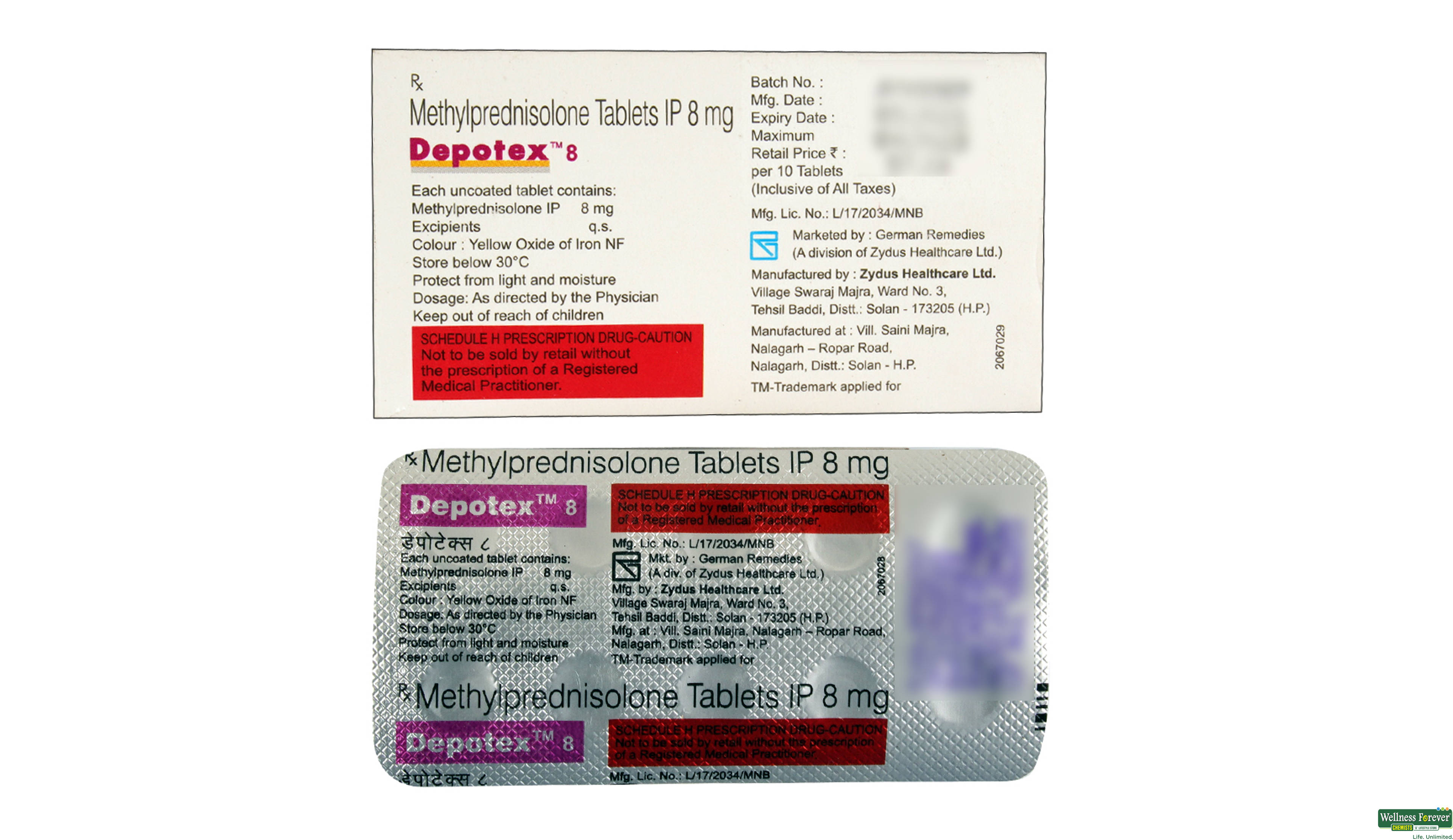 DEPOTEX 8MG 10TAB- 2, 10TAB, 
