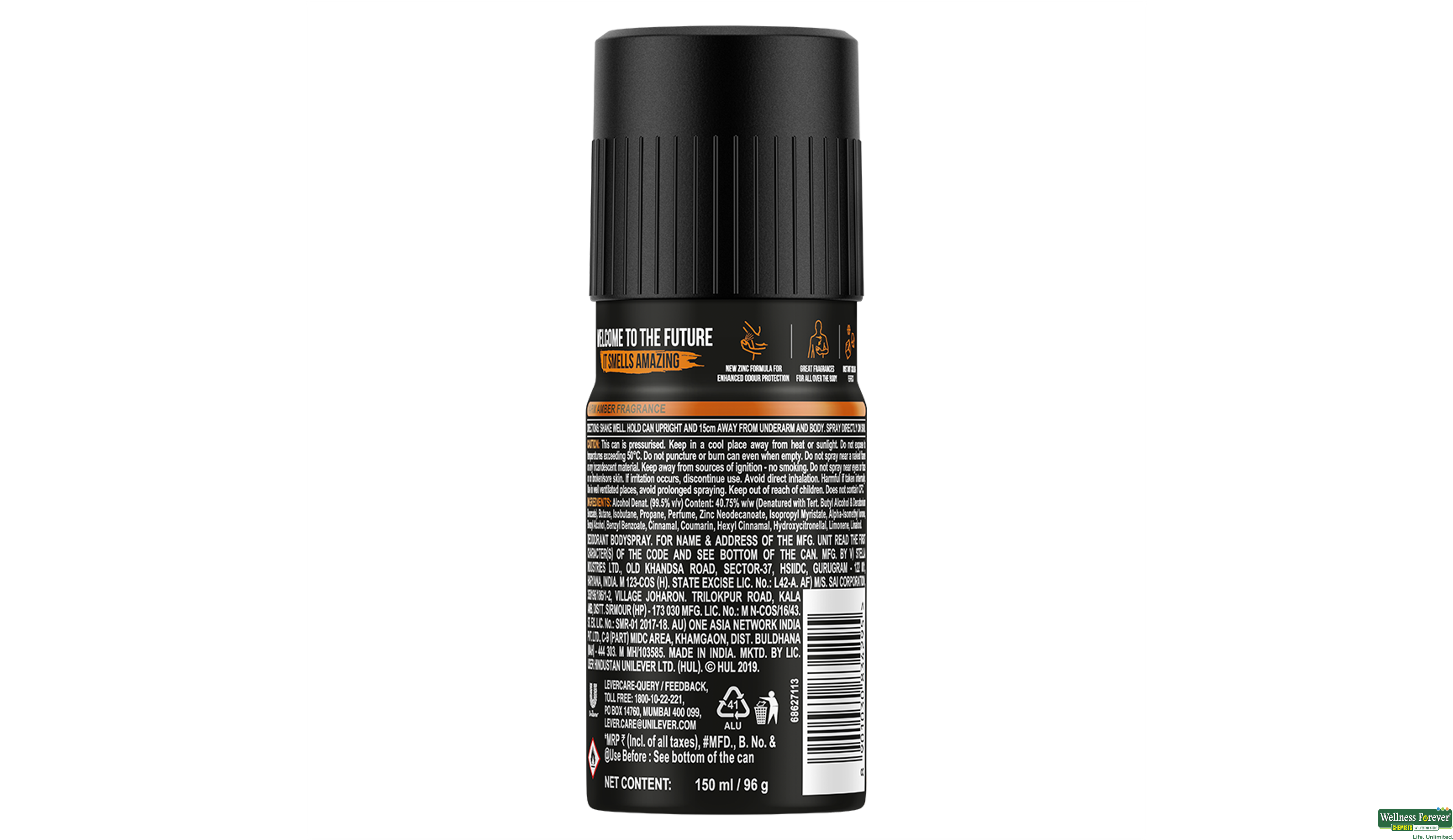 AXE DEO RECHARGE 24X7 150ML- 3, 150ML, null