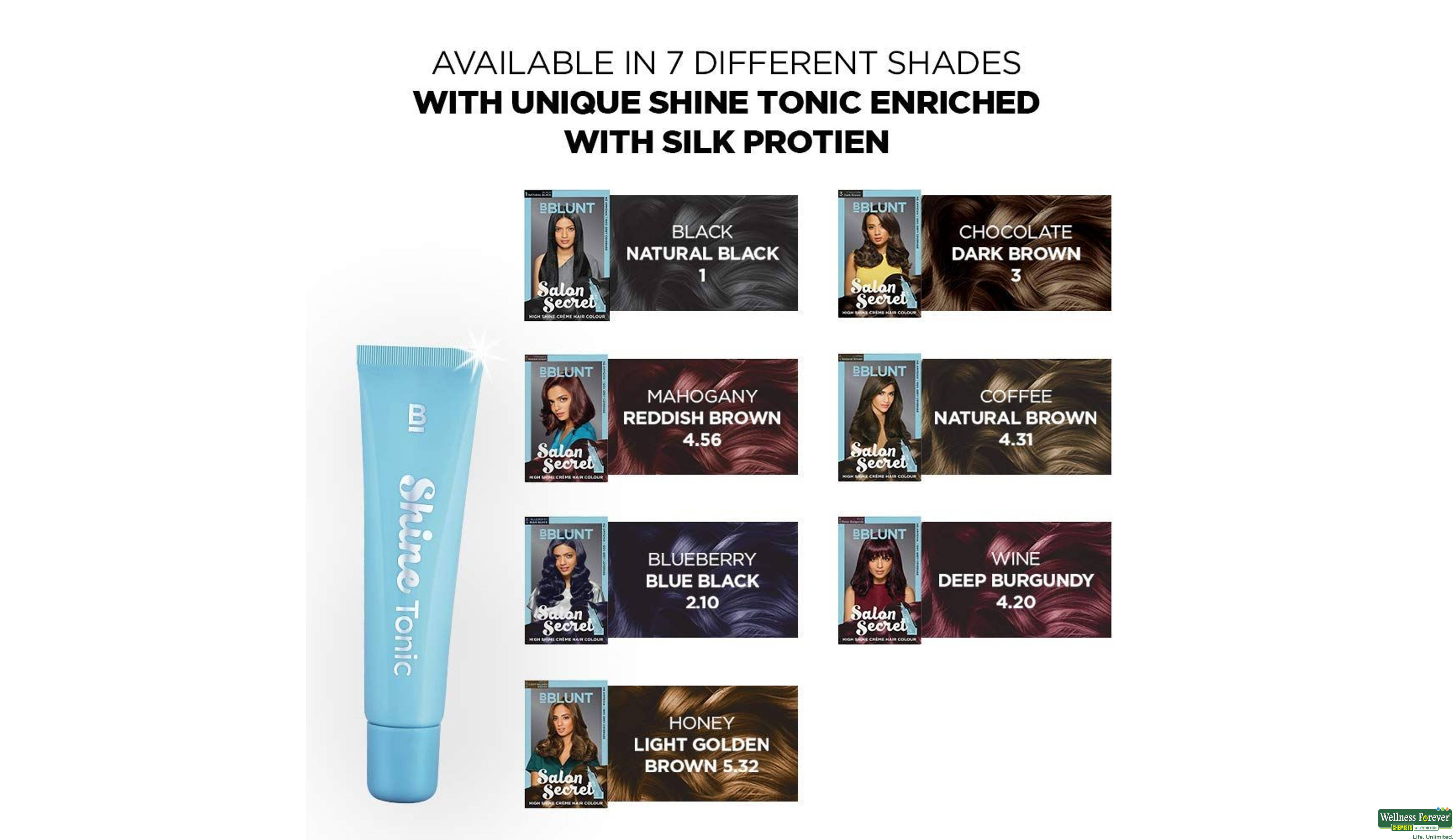 BBLUNT HR/CLR SALON SECRET DEEP BURGUNDY 100ML- 5, 100ML, 