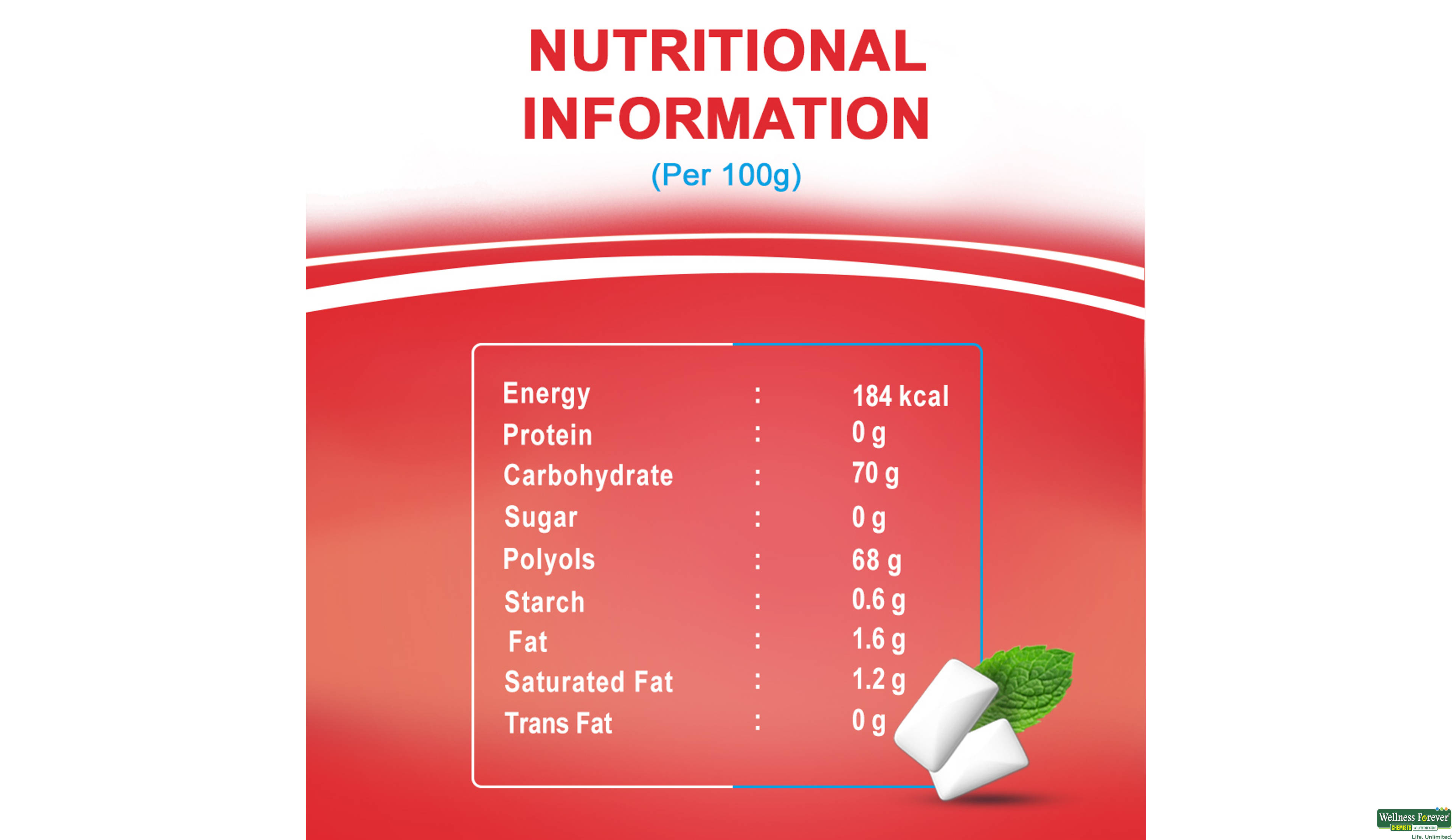 ORBIT MIXED FRUIT SUGARFREE 22GM- 4, 22GM, 