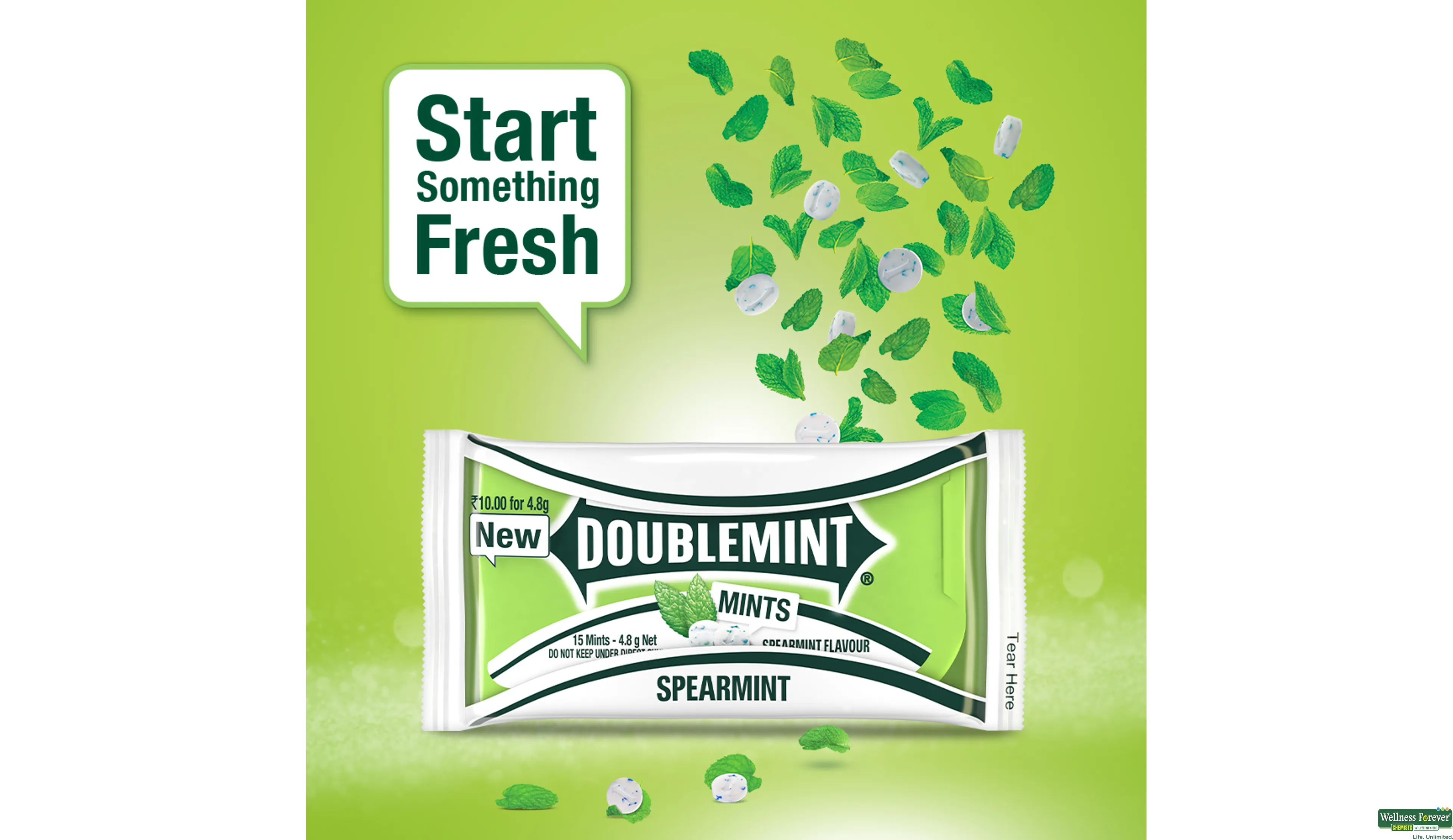 WRIGLEY DOUBLEMINT SPEARMINT 4.8GM- 4, 4.8GM, 