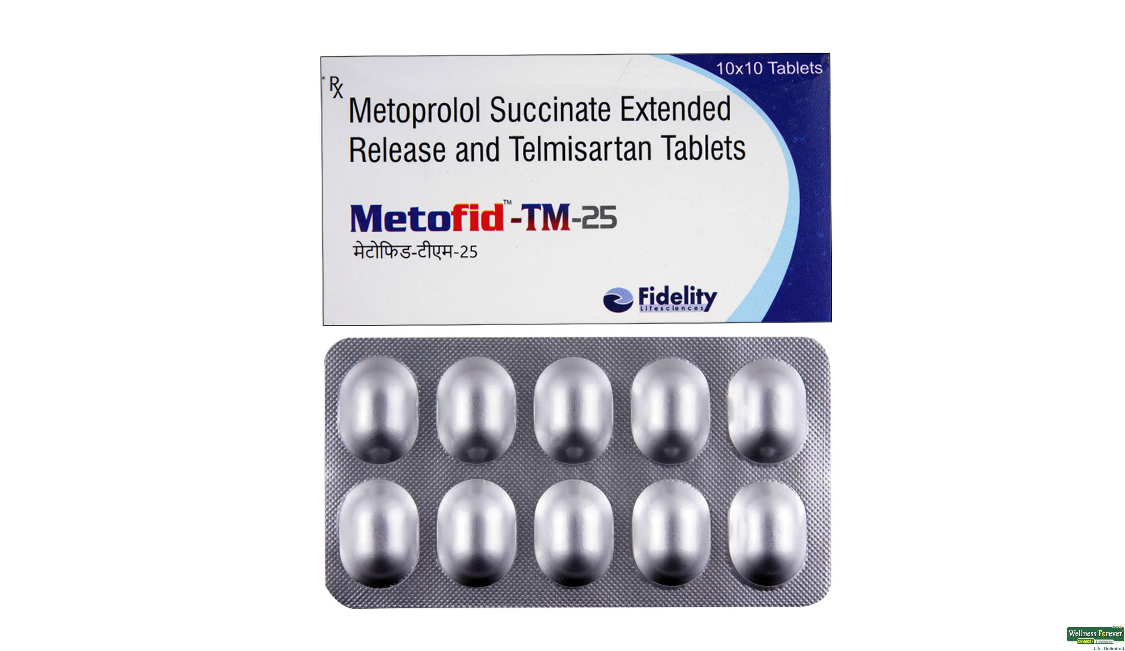 METOFID-TM 25MG 10TAB- 1, 10TAB, 