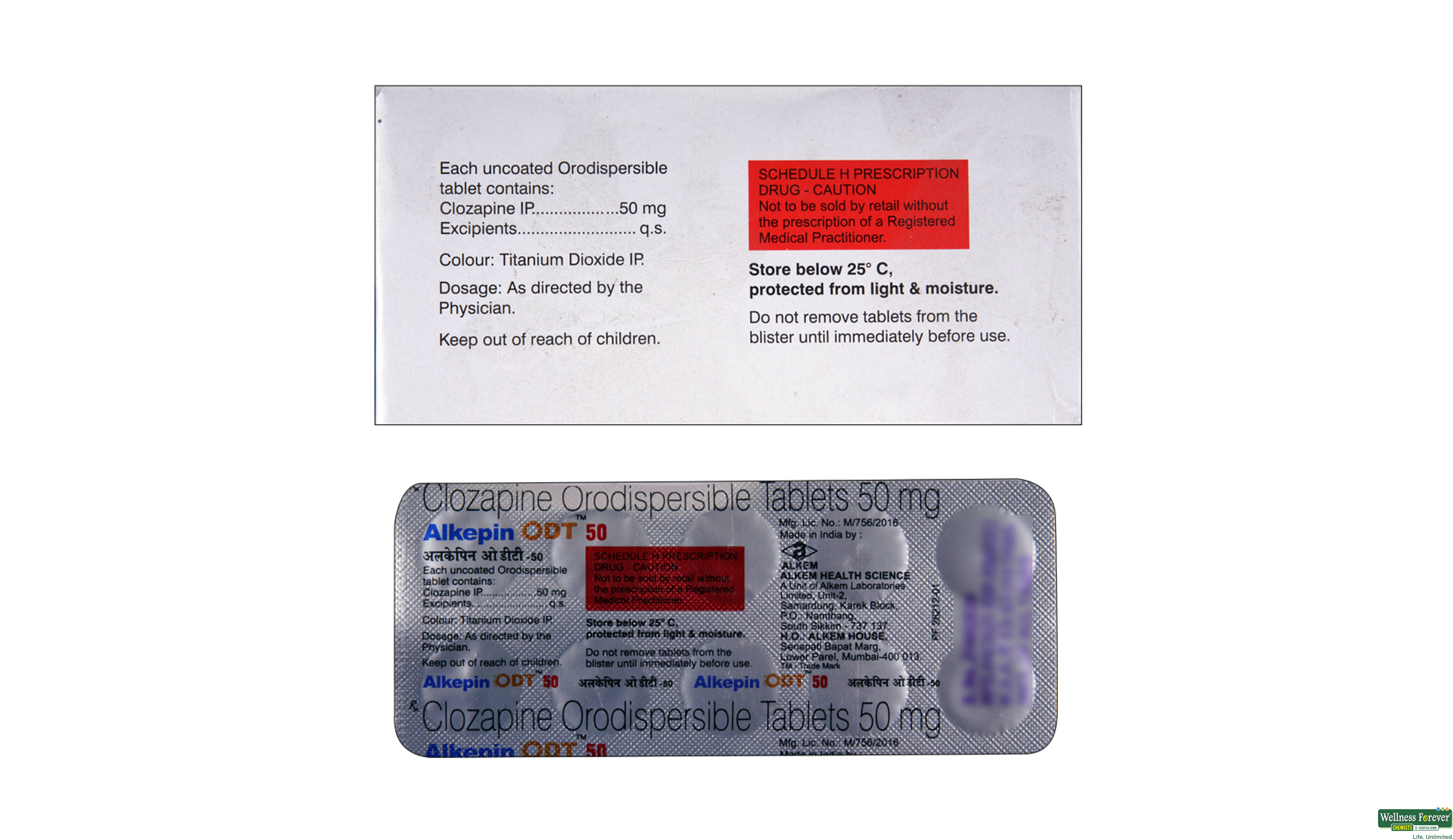 ALKEPIN-ODT 50MG 10TAB- 2, 10TAB, 