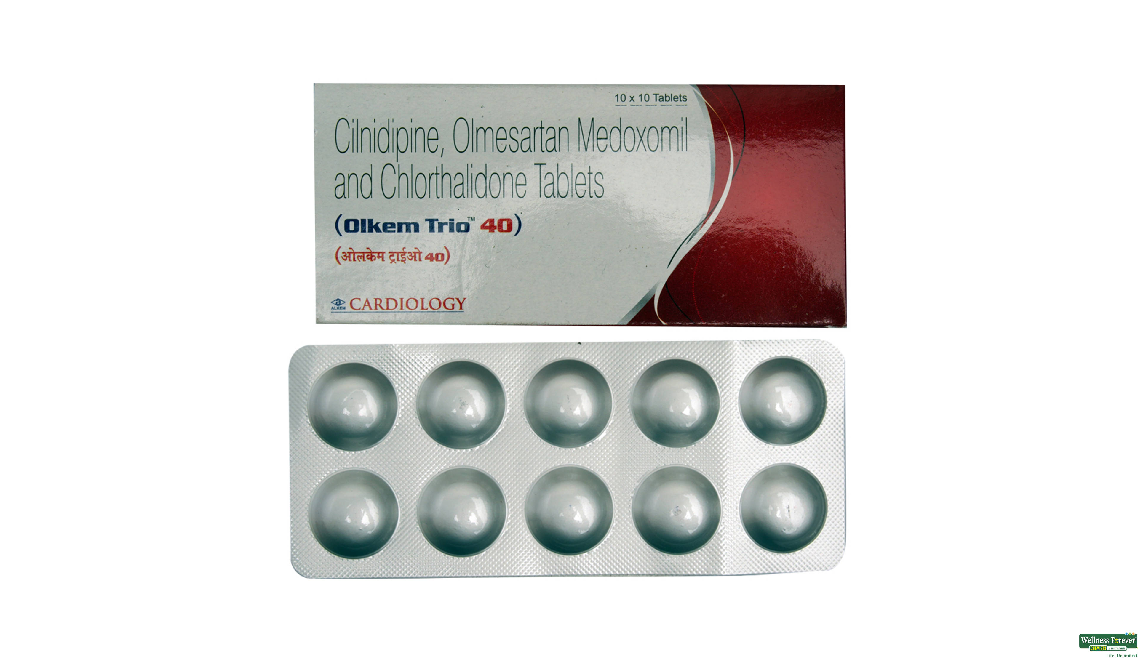 OLKEM-TRIO 40MG 10TAB- 1, 10TAB, 