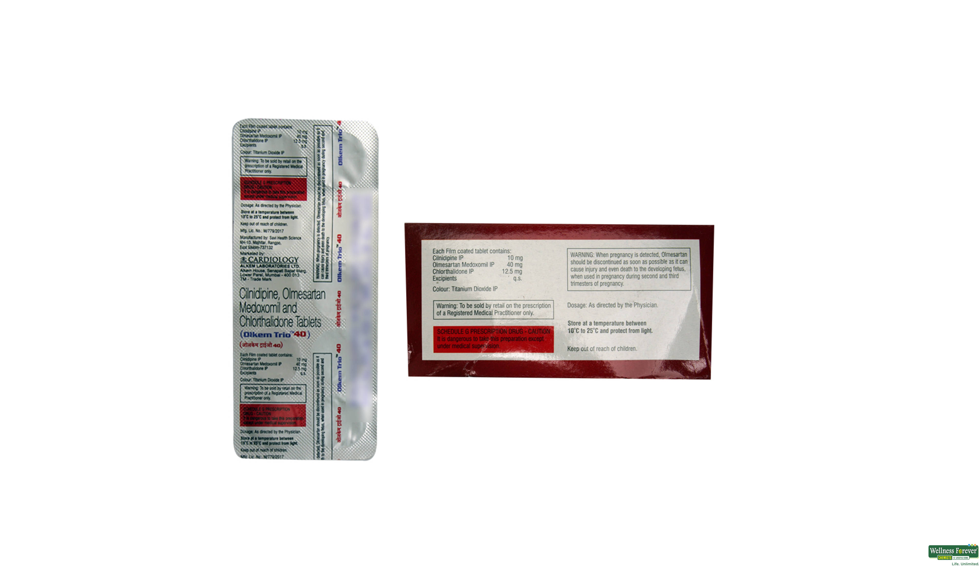 OLKEM-TRIO 40MG 10TAB- 2, 10TAB, 