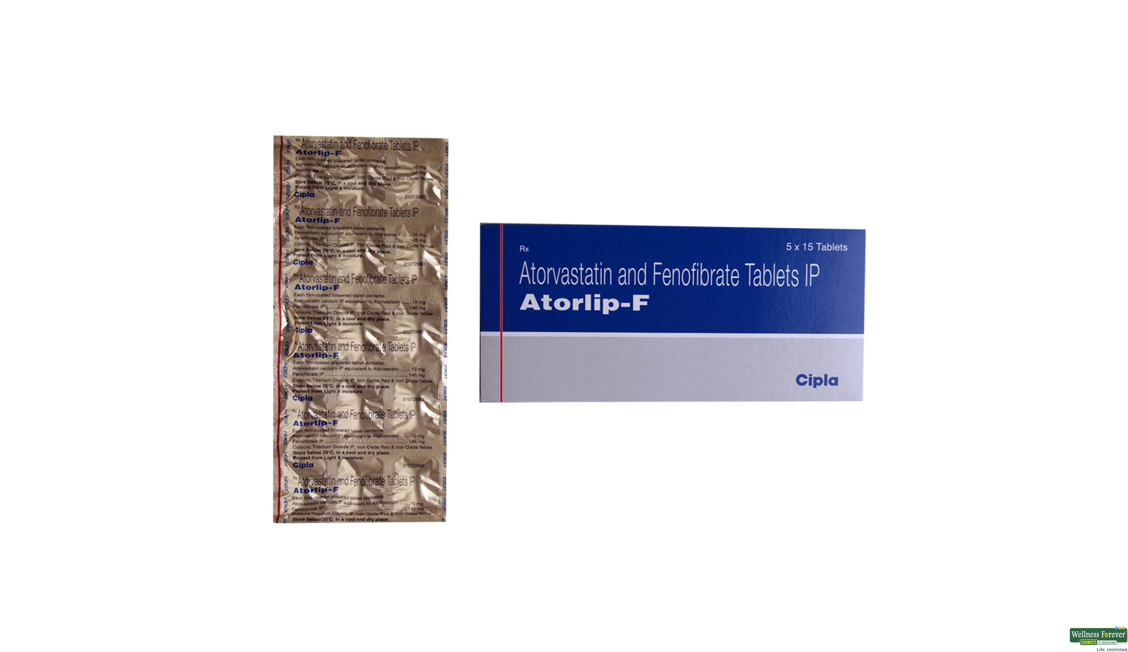 ATORLIP-F 10MG 15TAB- 1, 15TAB, 
