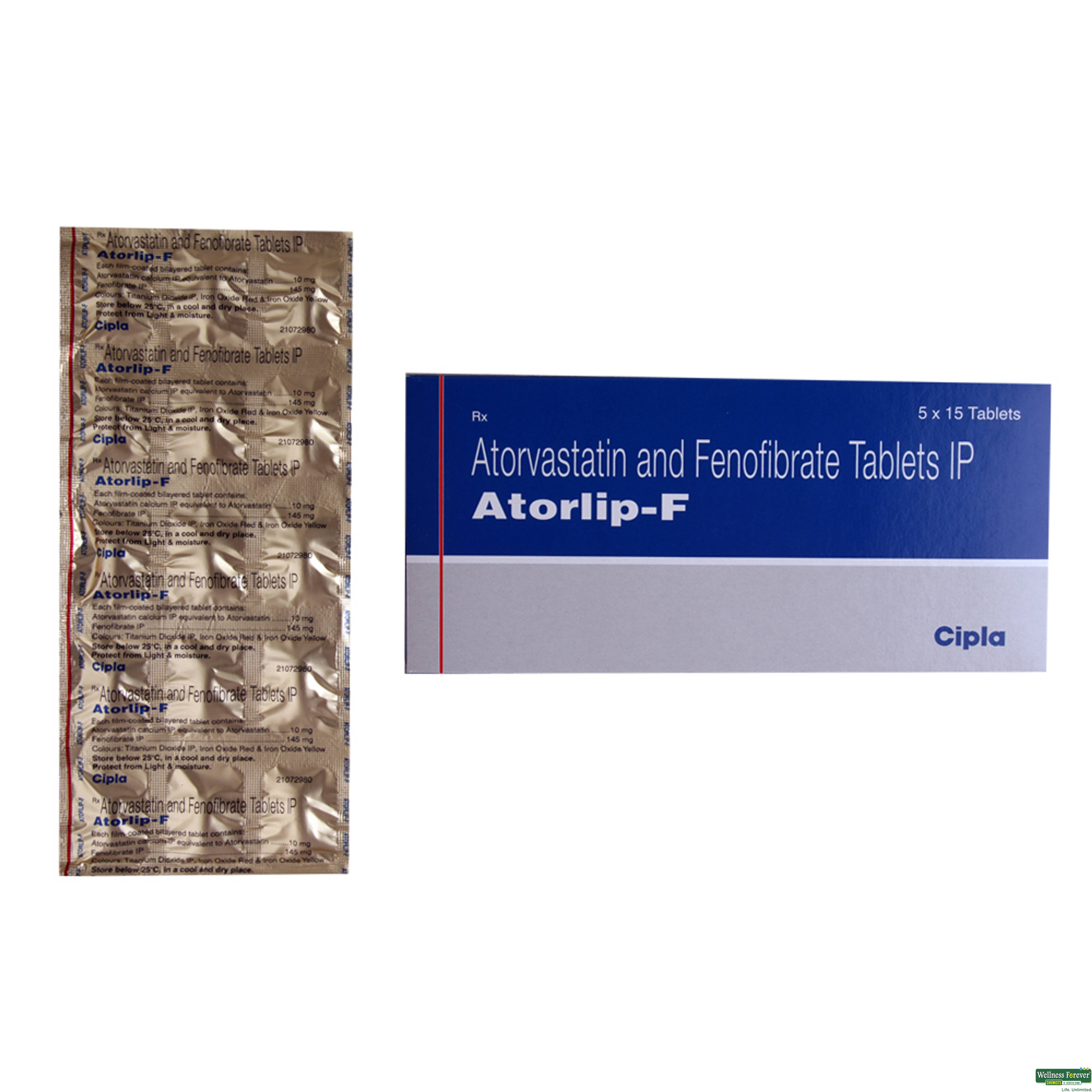 ATORLIP-F 10MG 15TAB-image