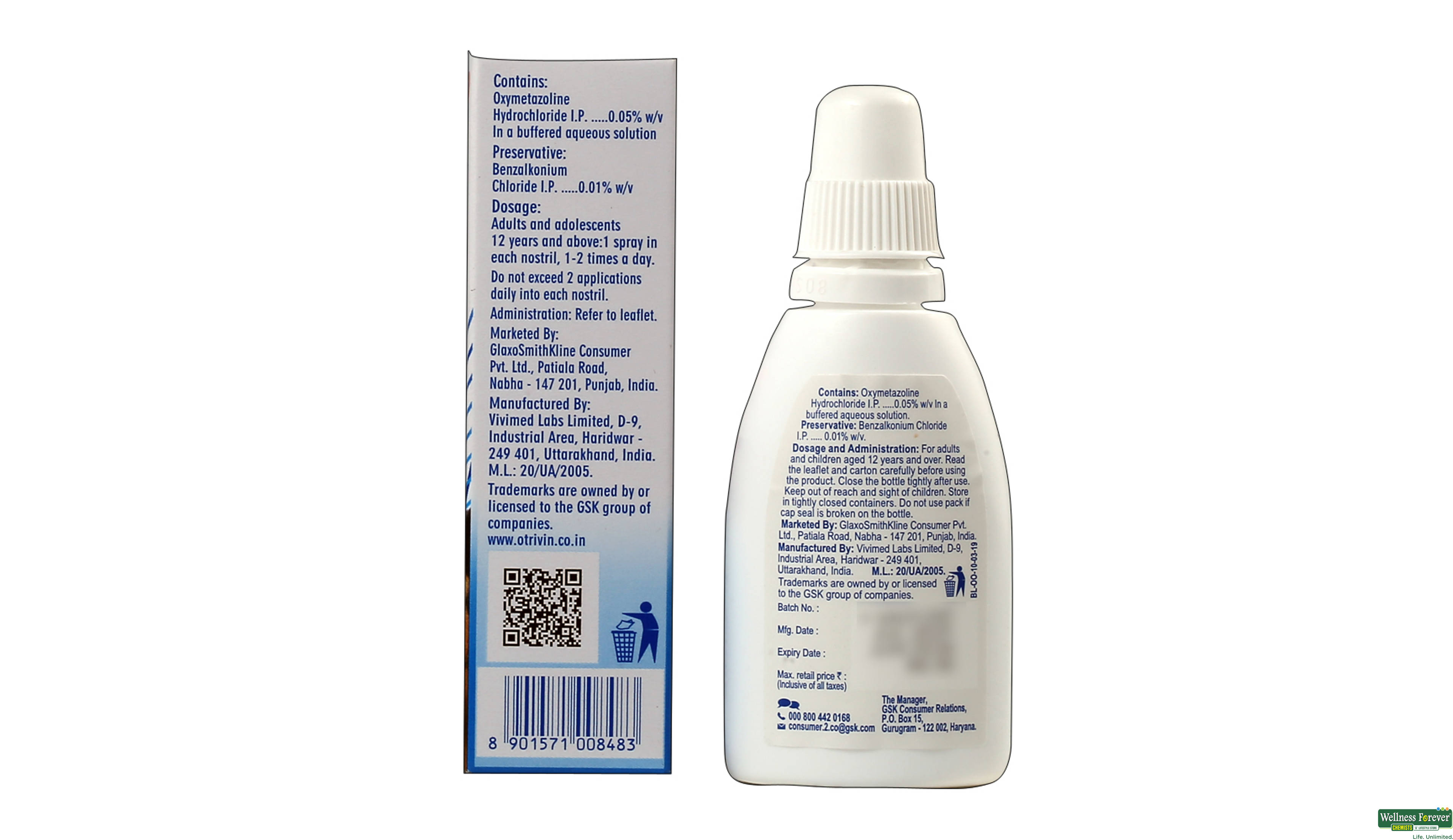 OTRIVIN OXY FAST RELIEF N/SPRAY 10ML- 2, 10ML, • Provides fast and effective relief from nasal congestion.
• Helps in reducing swelling in nasal passages.
• Facilitates easier breathing during sinus and allergy flare-ups.
• Short-term relief ensures it is safe for intermittent use without building dependency.