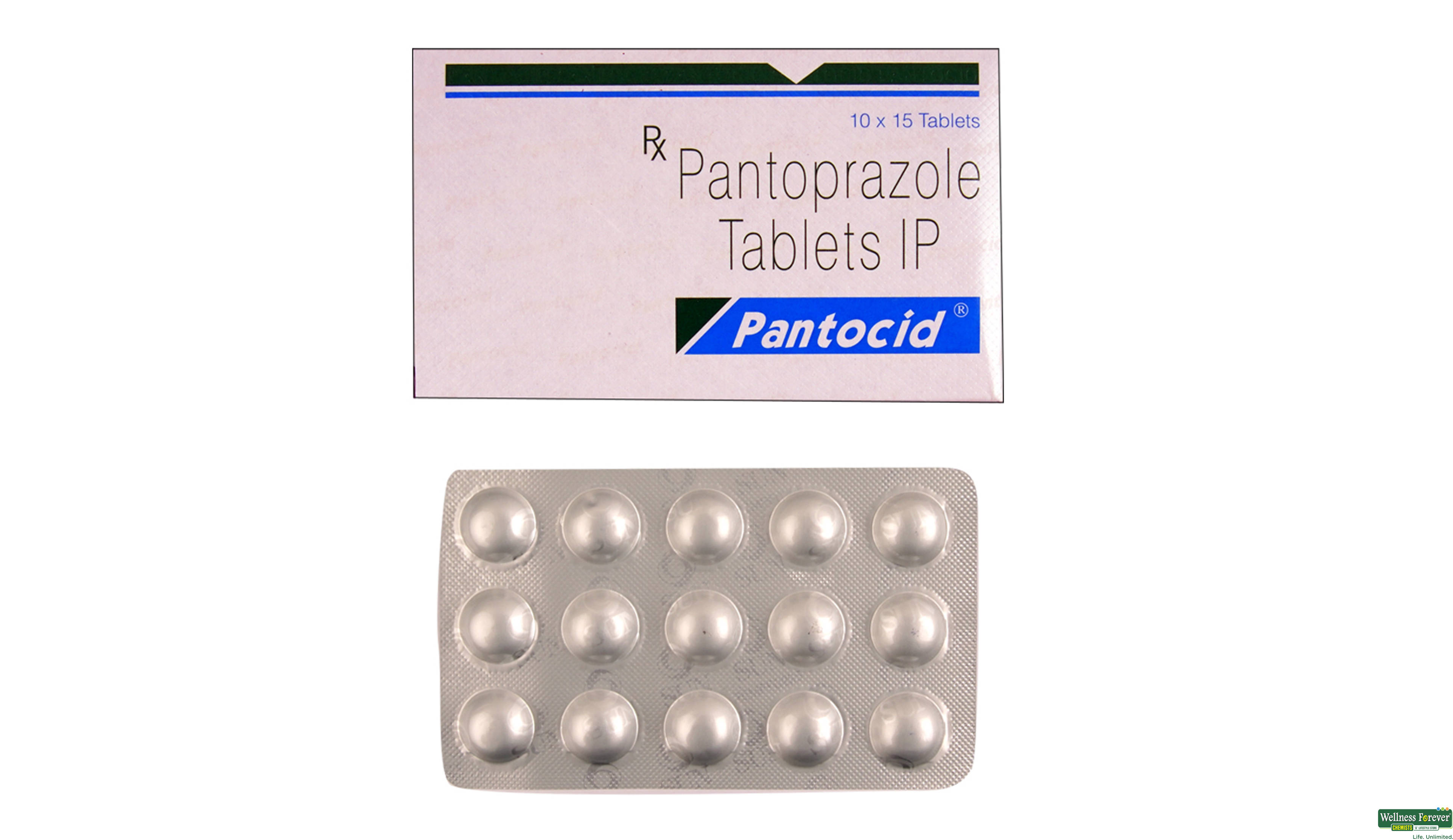 PANTOCID 40MG 15TAB- 1, 15TAB, •Reduces Stomach Acid: Effectively lowers high stomach acid levels.

•Relieves Discomfort: Helps ease heartburn and indigestion.

•Protects Stomach Lining: Assists in protecting the stomach's inner layer from acid damage.