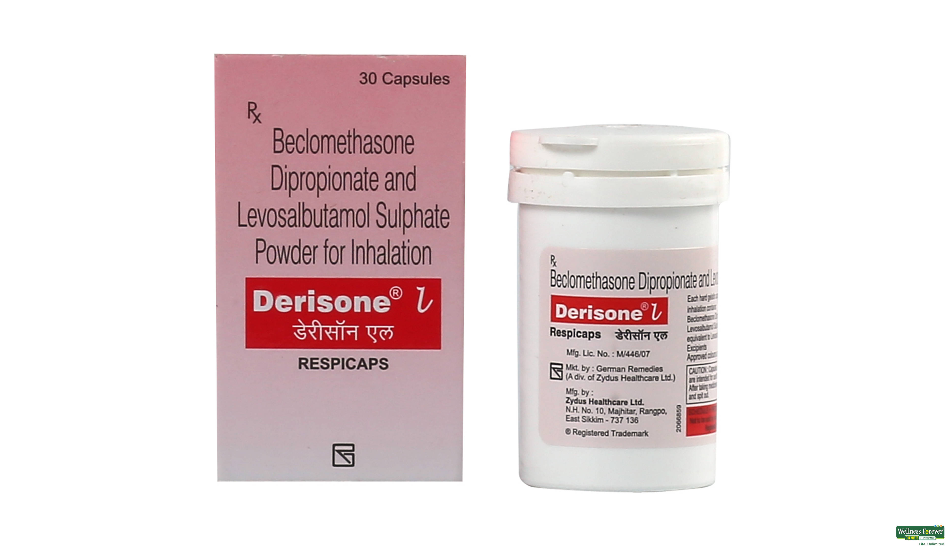 DERISONE-L RESPICAPS 30CAP- 1, 30CAP, 