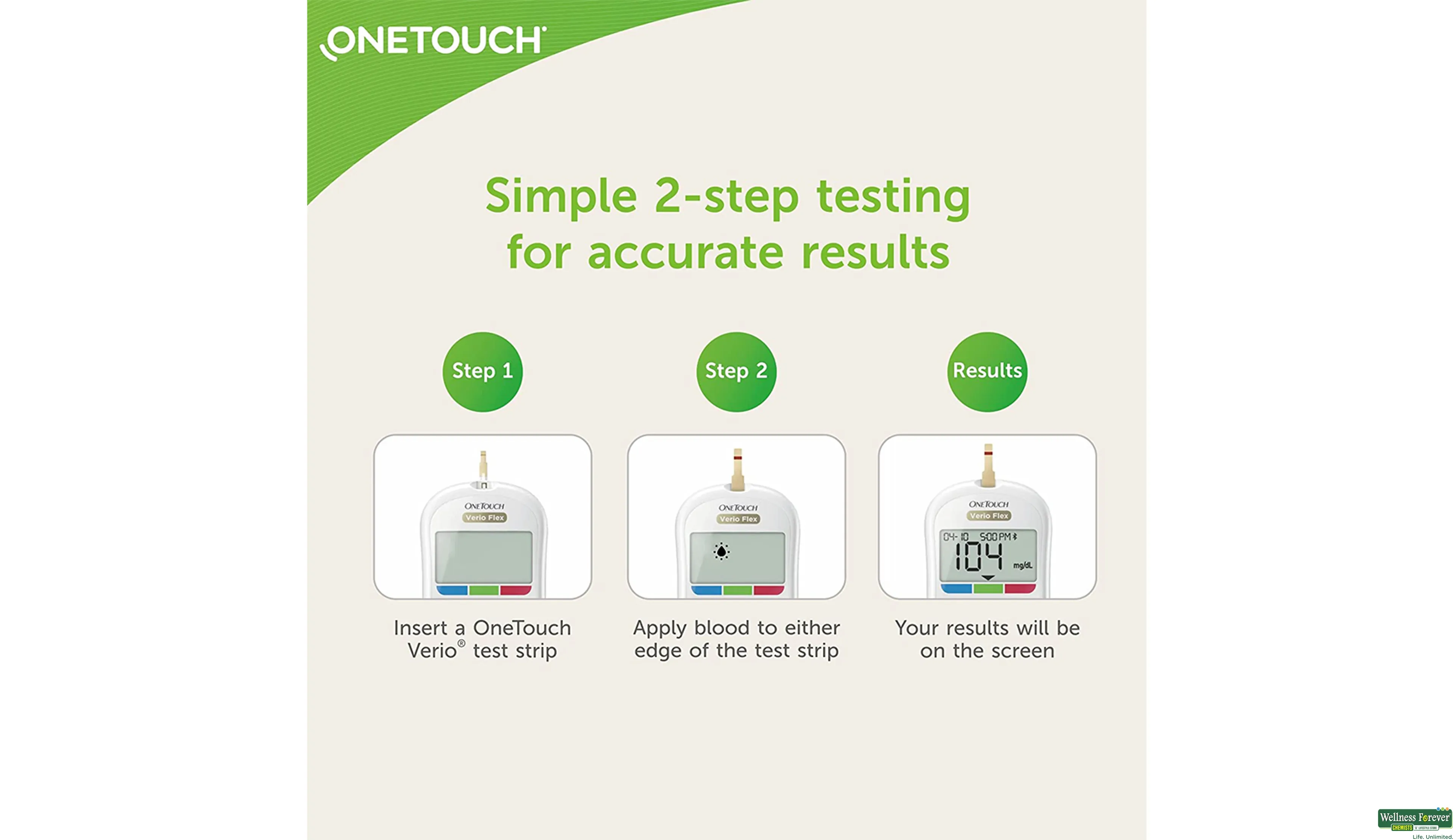 Buy one touch verio flex test strips 50 1 piece online at best prices