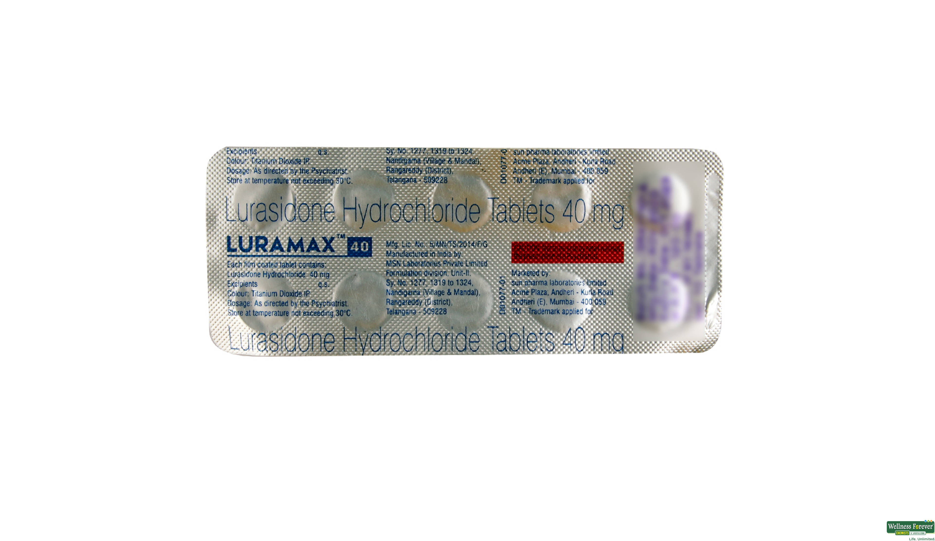 LURAMAX 40MG 10TAB- 2, 10TAB, 