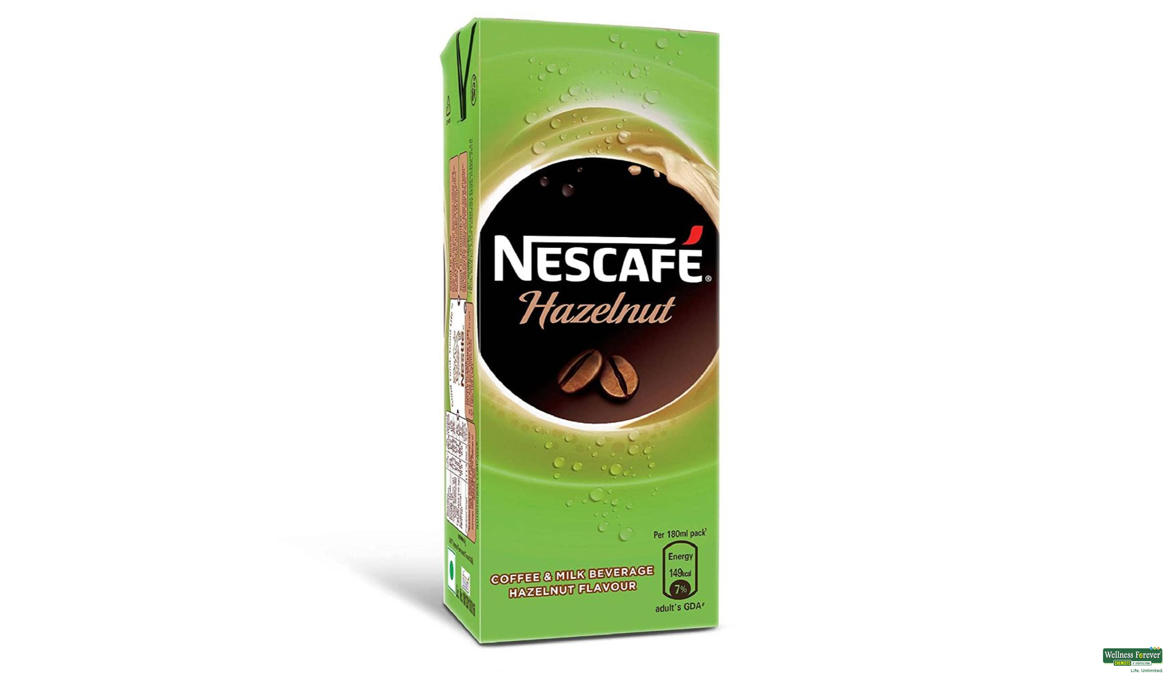 NESCAFE COFFEE HAZELNUT 180ML- 1, 180ML, 