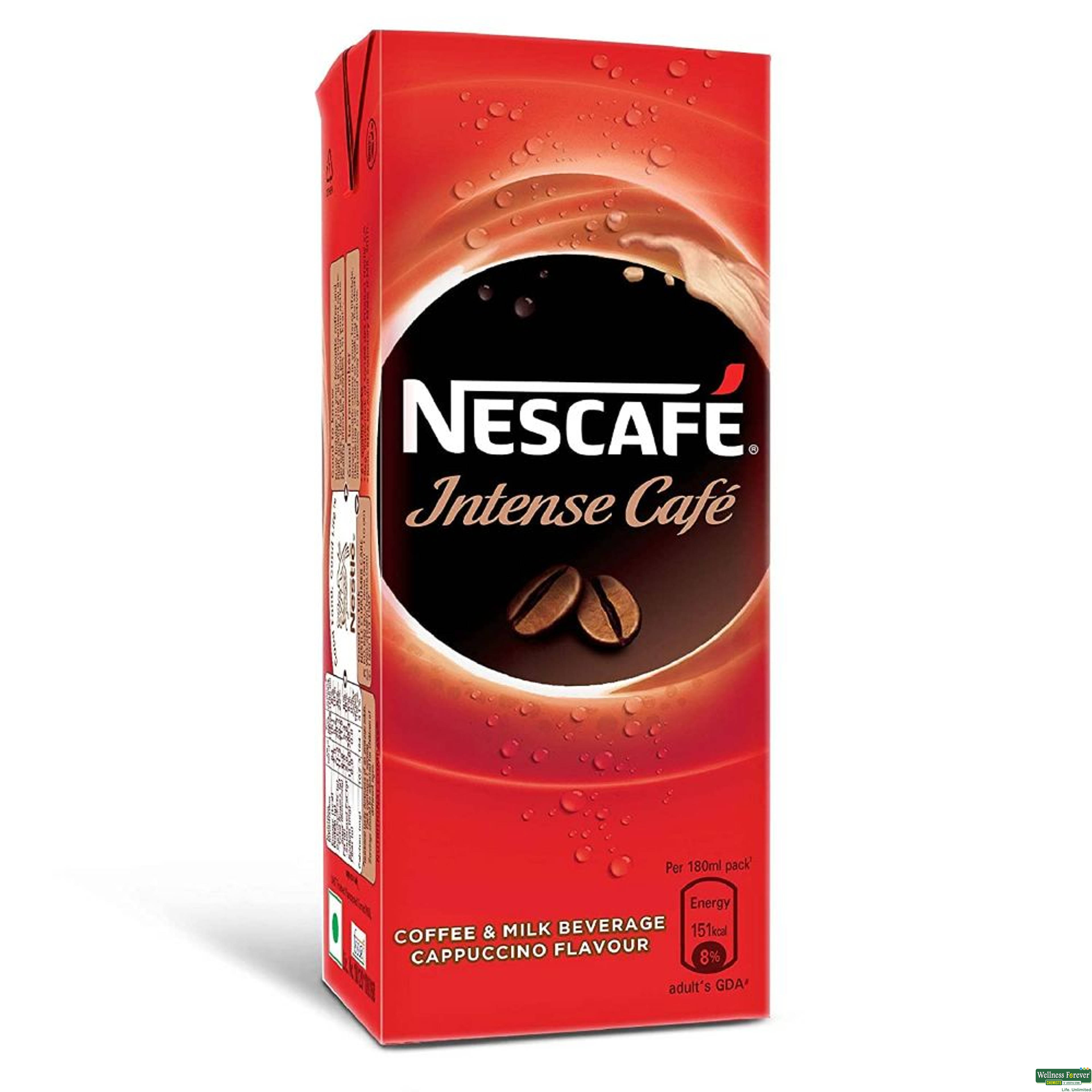 Nescafe Intense Cafe Coffee, Cappuccino, 180 ml-image