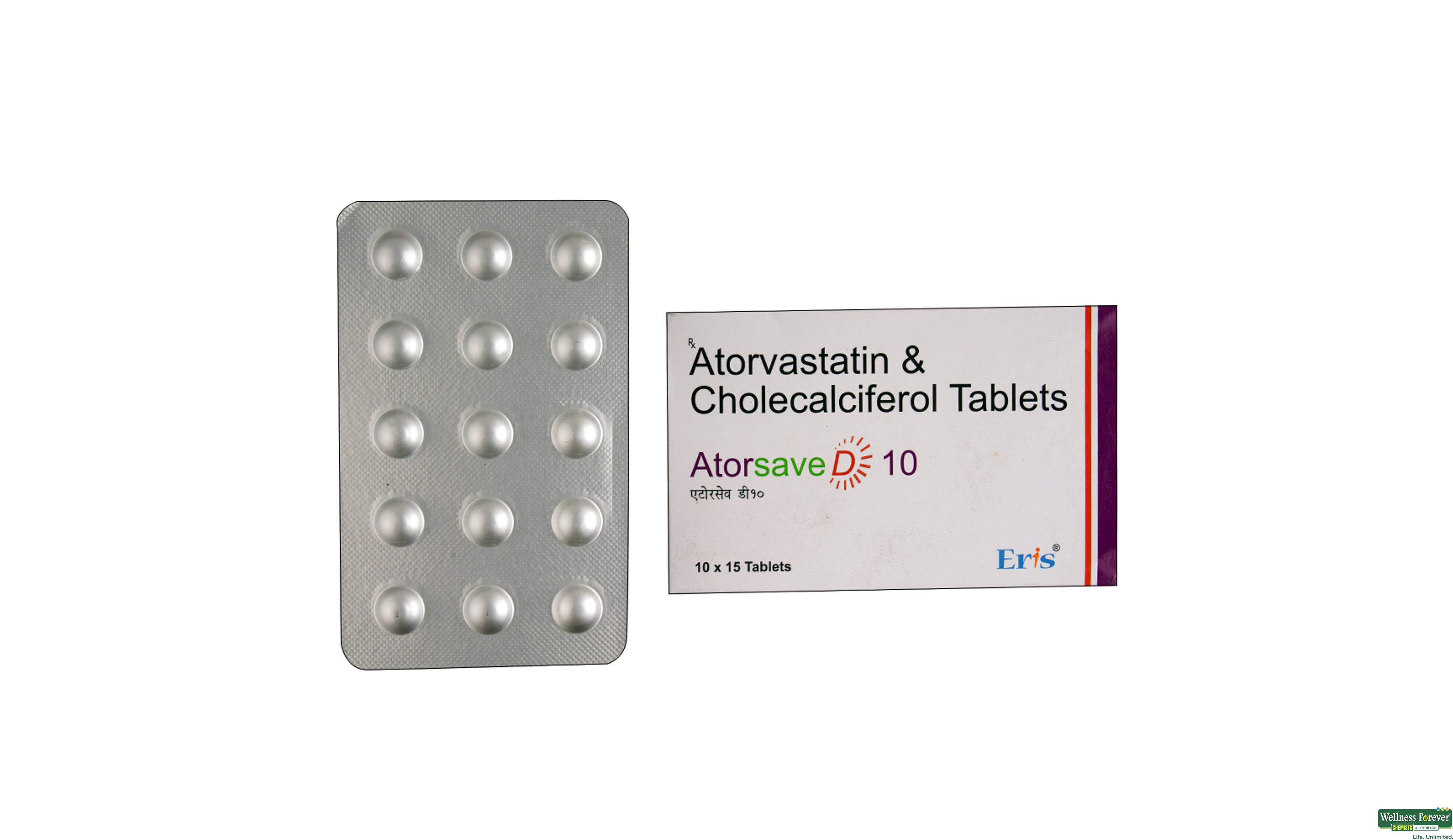 ATORSAVE-D 10MG 15TAB- 1, 15TAB, 