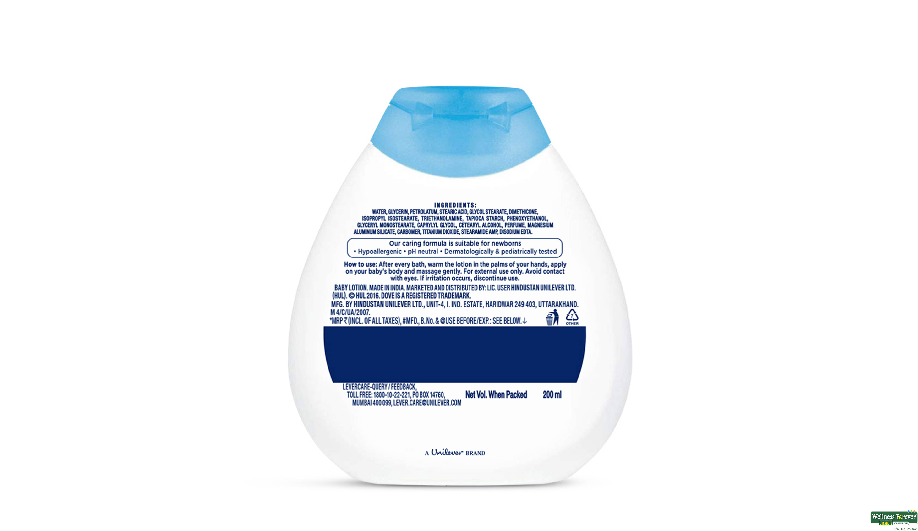 DOVE BABY LTN RICH MOISTURE 200ML- 2, 200ML, 