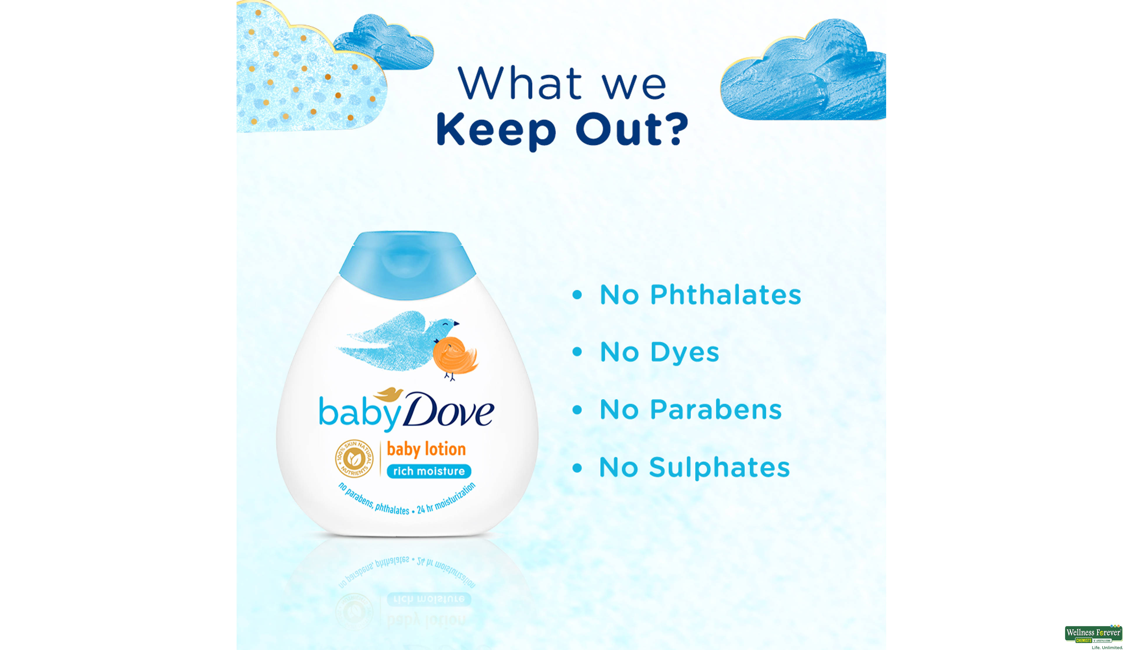 DOVE BABY LTN RICH MOISTURE 200ML- 5, 200ML, 