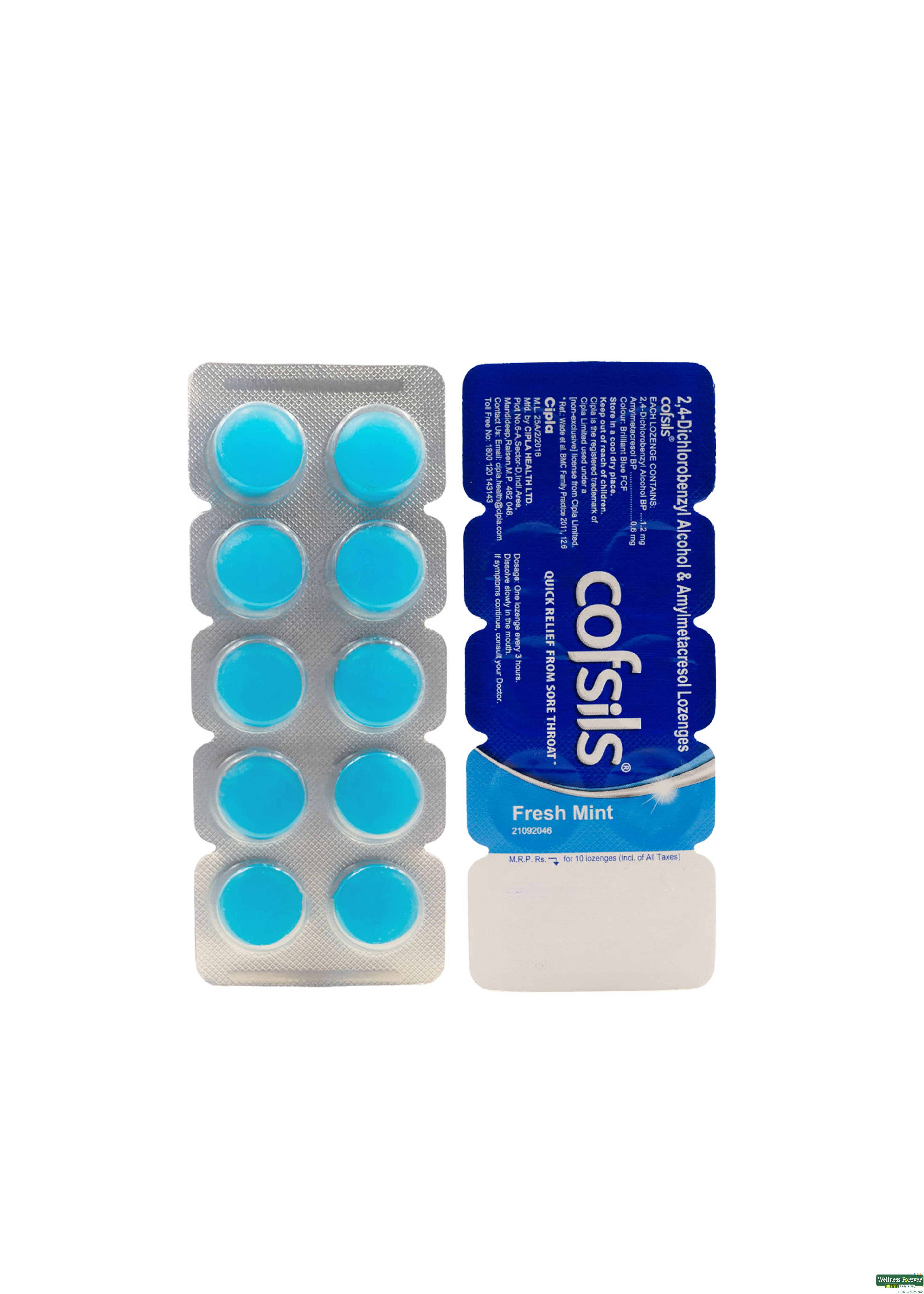 Cofsils Cool Mint 10 Tablets-image