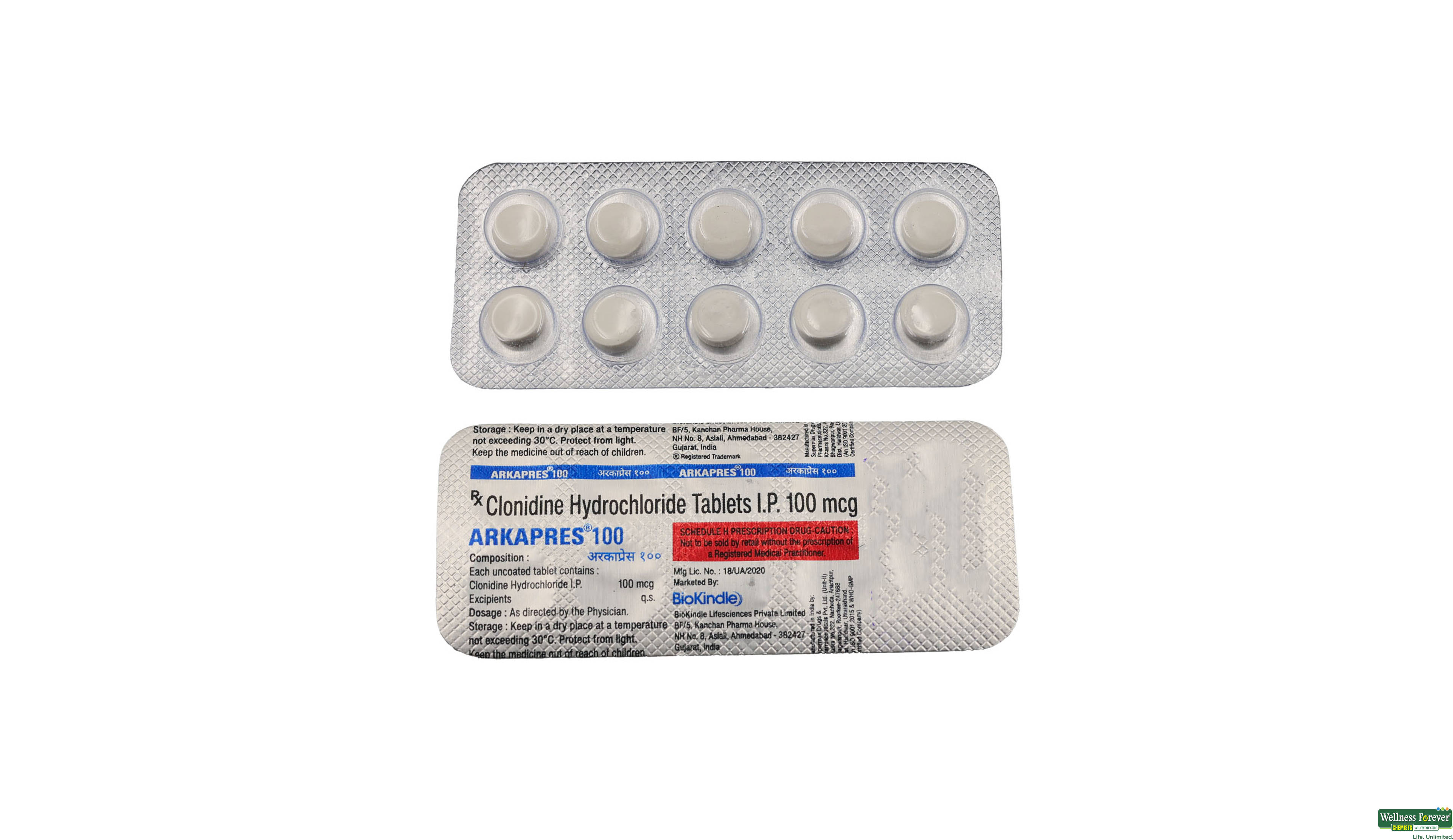 ARKAPRES 100MG 10TAB- 1, 10TAB, 